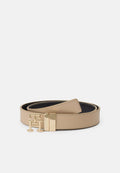 TH MONOGRAM BUCKLE REVERSIBLE LEATHER BELT - Belt - blue/clayed pebble