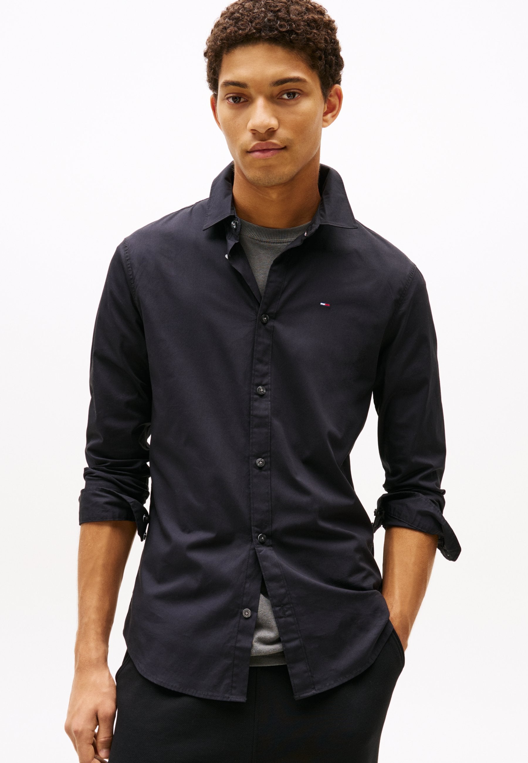 ORIGINAL STRETCH SHIRT - Shirt - black