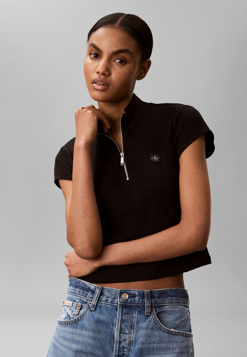 Print T-shirt - black