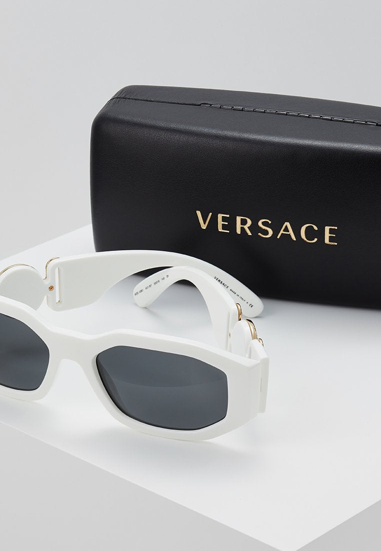 UNISEX - Sunglasses - white/black