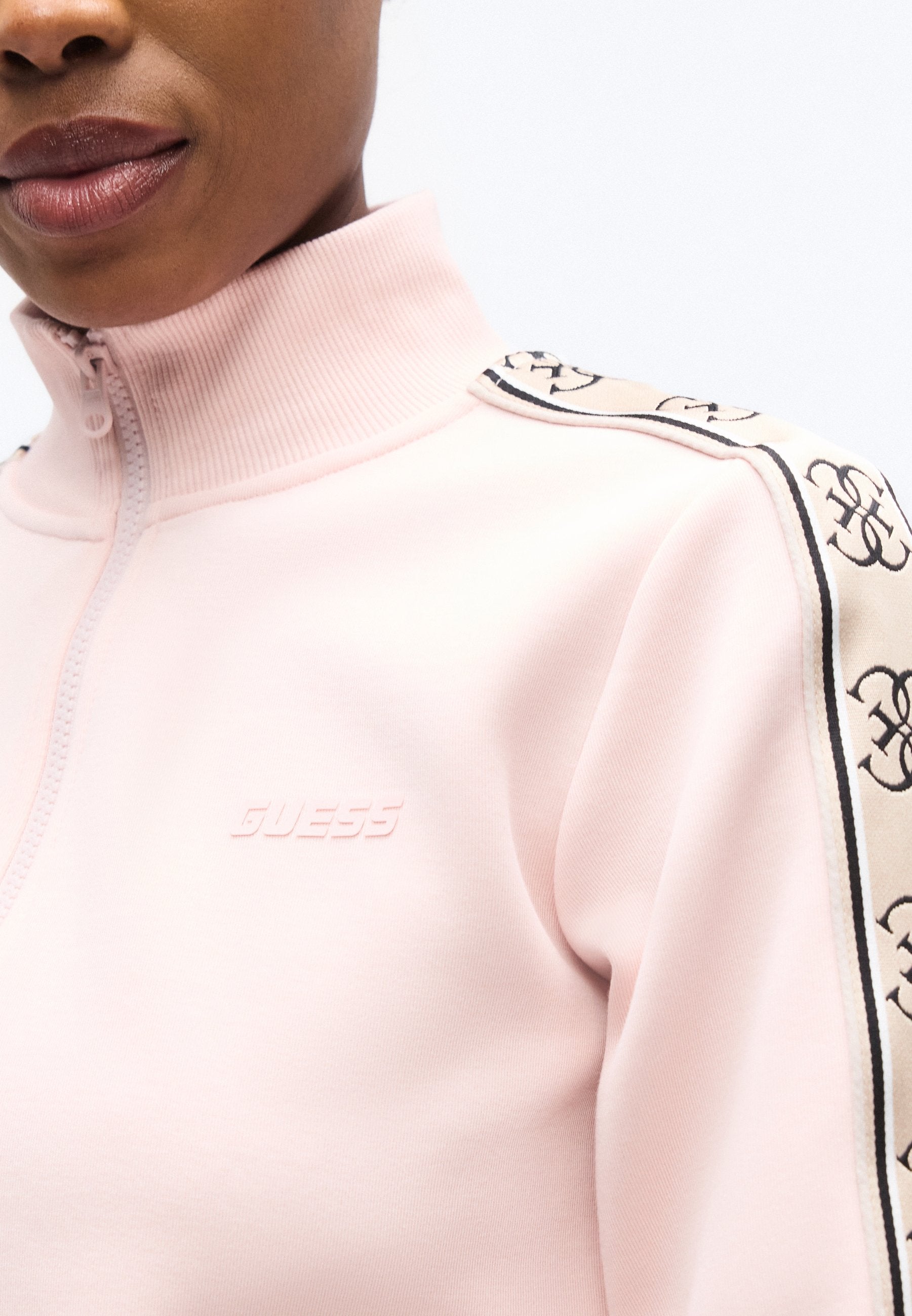 CROP BRITNEY ZIPPÉ NOUVEAU - Sweat zippé - serenade rose