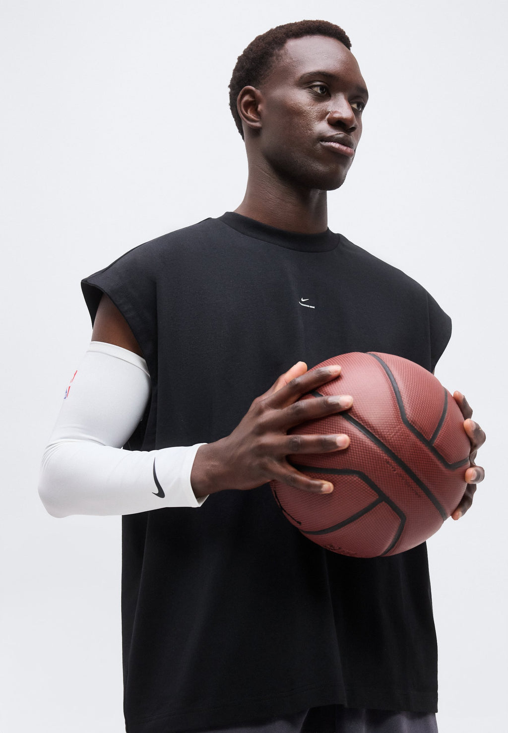 STANDARD ISSUE GM SLEEVELESS TOP - Sports T-shirt - black/pale ivory