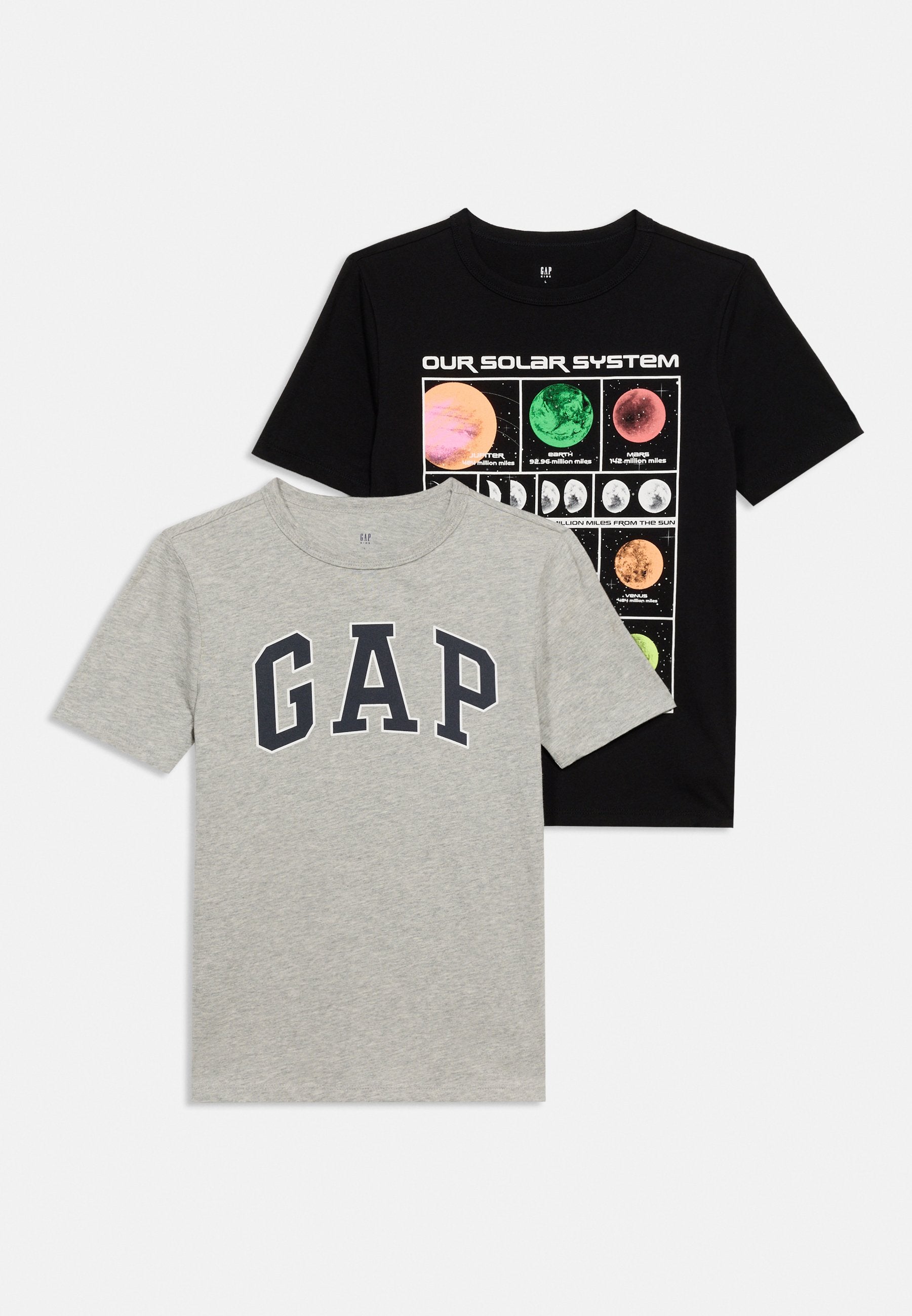 VALUE GRAPHICS 2 PACK - Print T-shirt - black/light grey