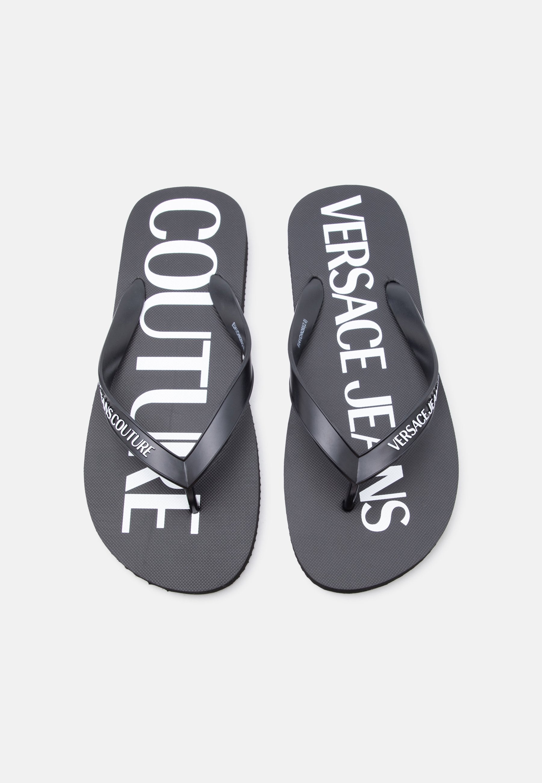 FONDO - T-bar sandals - black/white