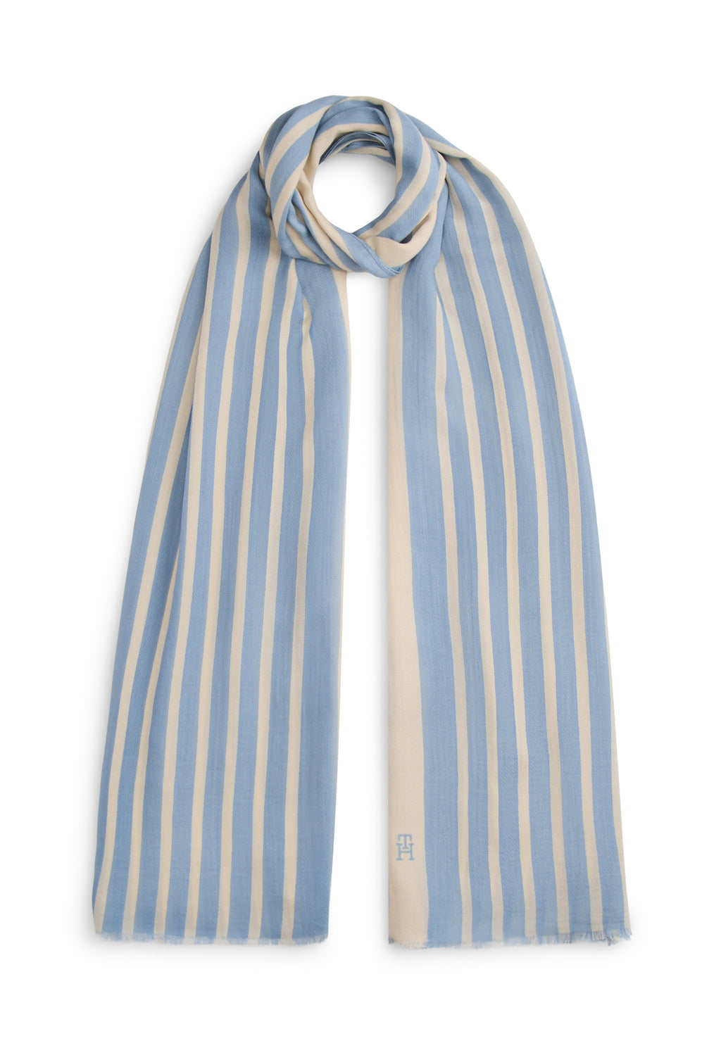 CHIC TH MONOGRAM RECTANGULAR SCARF - Scarf - well water