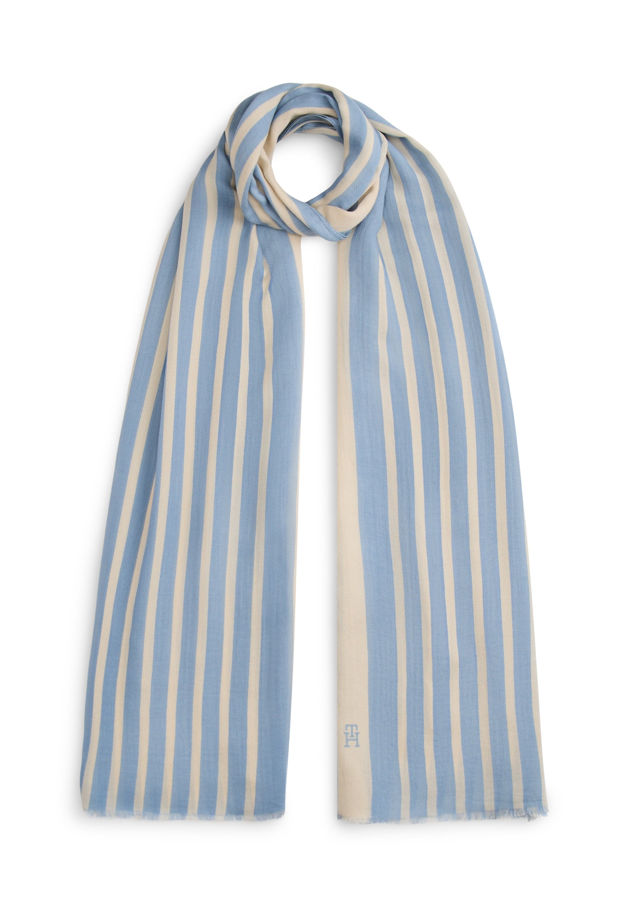 CHIC TH MONOGRAM RECTANGULAR SCARF - Scarf - well water