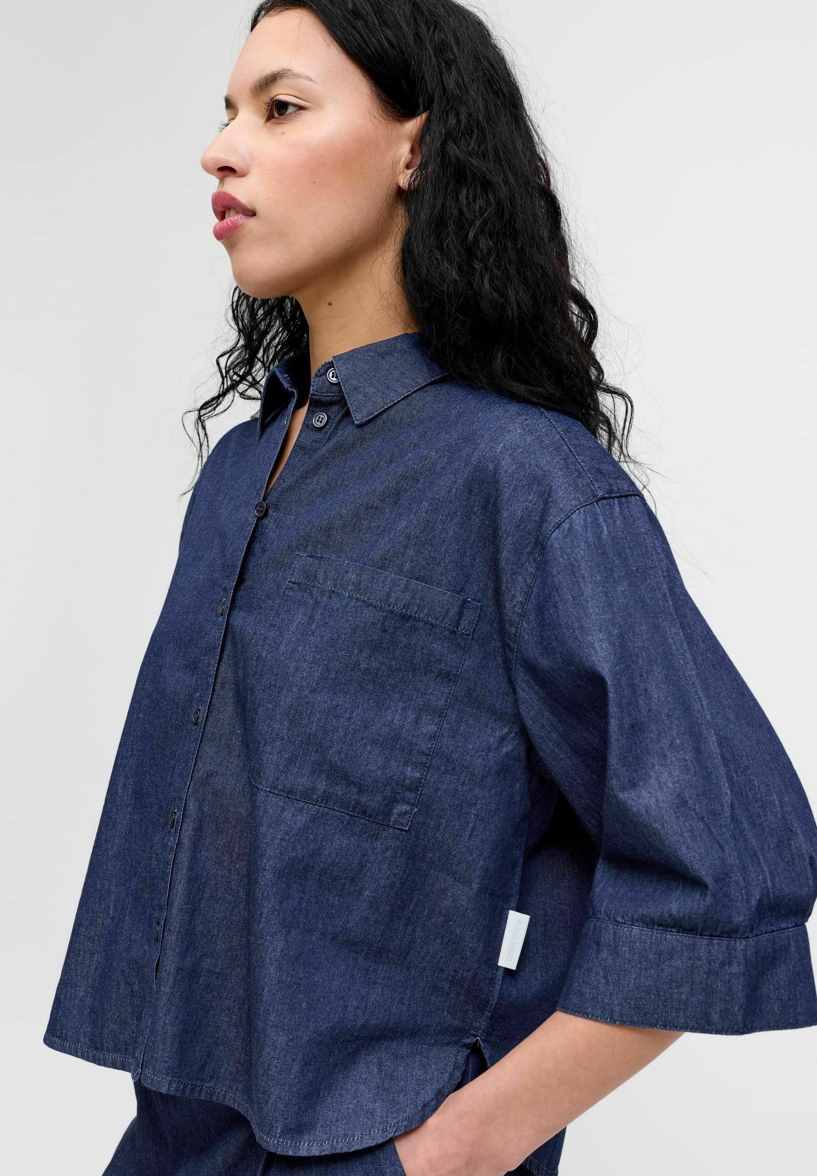 Denim JXDEBBY Denim - Blouse boutonnée - denim bleu foncé