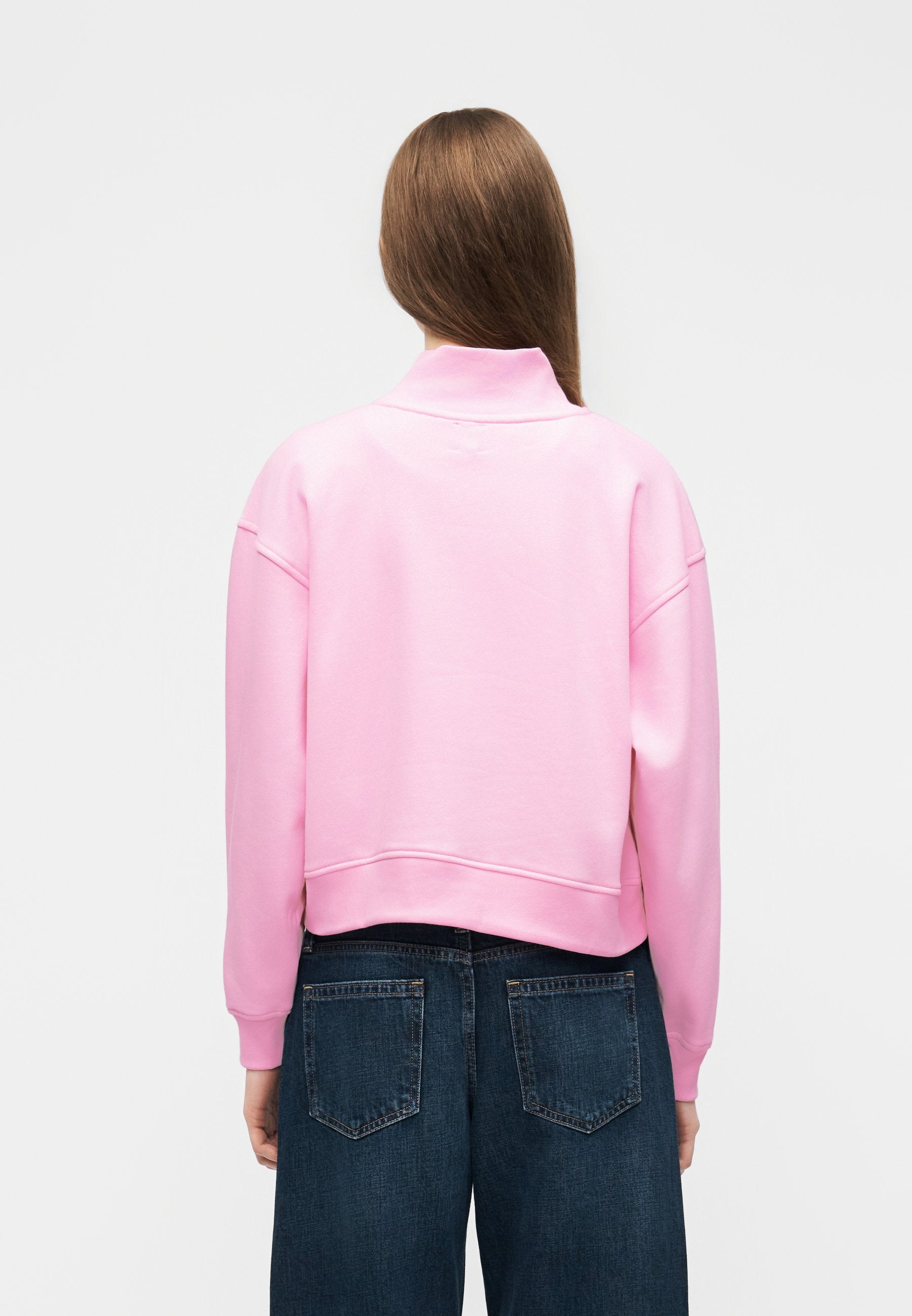 LOGO JAN HALF ZIP - Sweatshirt - primrose pink