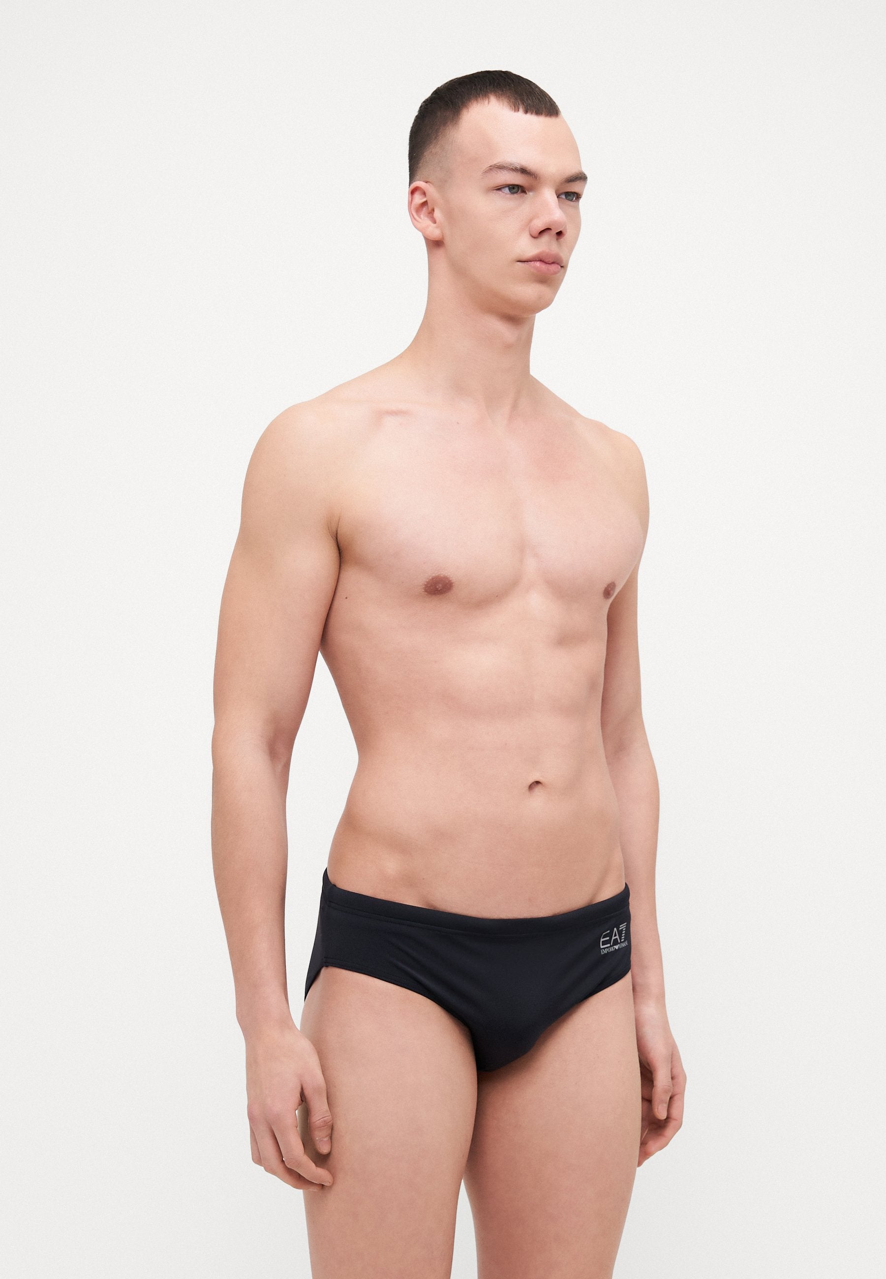 BEACHWEAR - Swimming briefs - black/silver