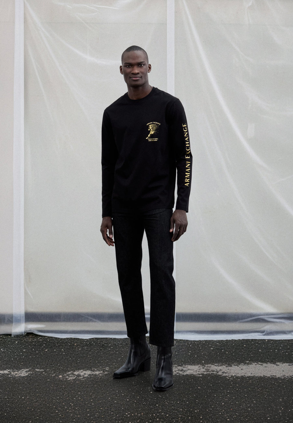 UNISEX - Long sleeved top - black