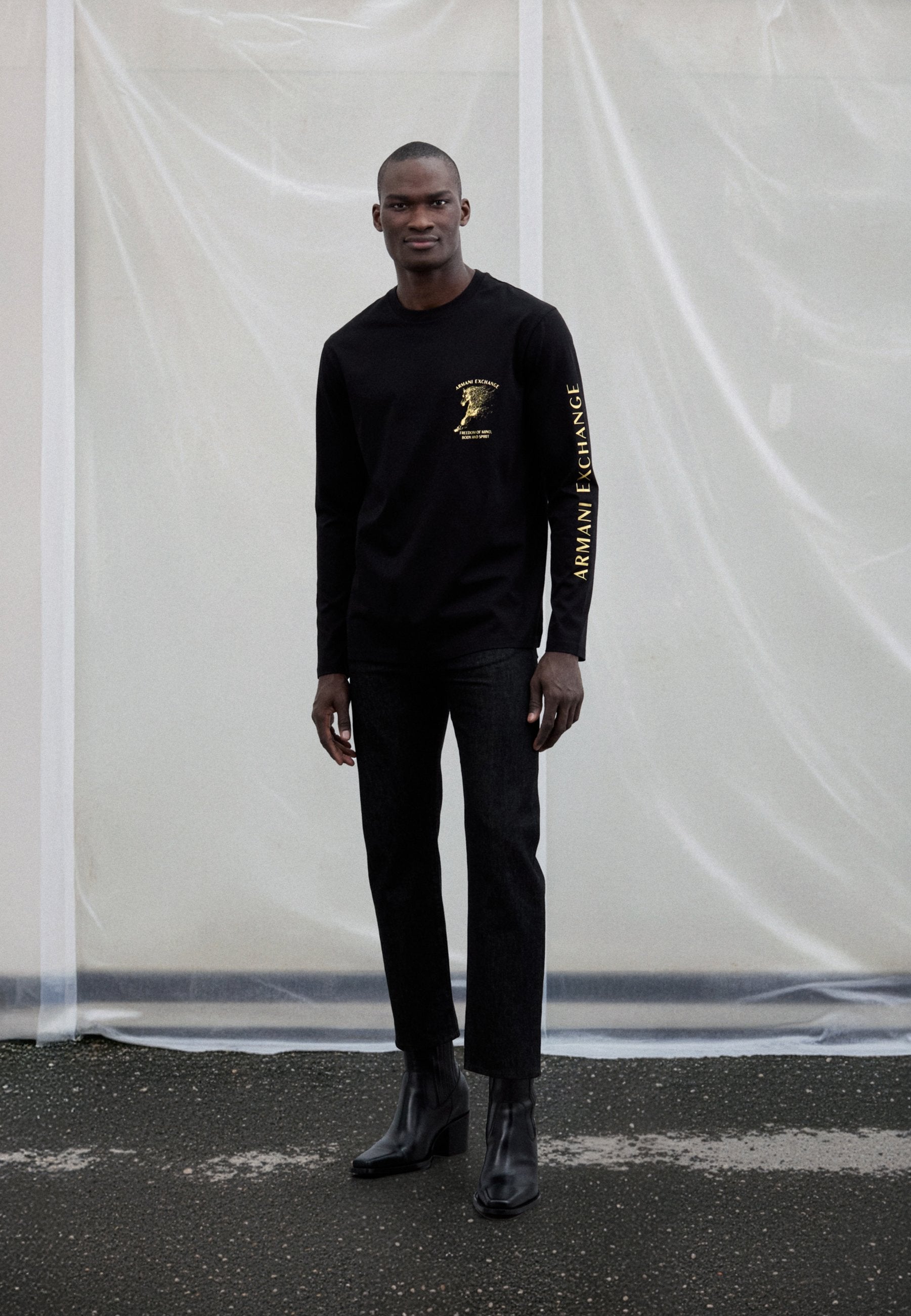 UNISEX - Long sleeved top - black