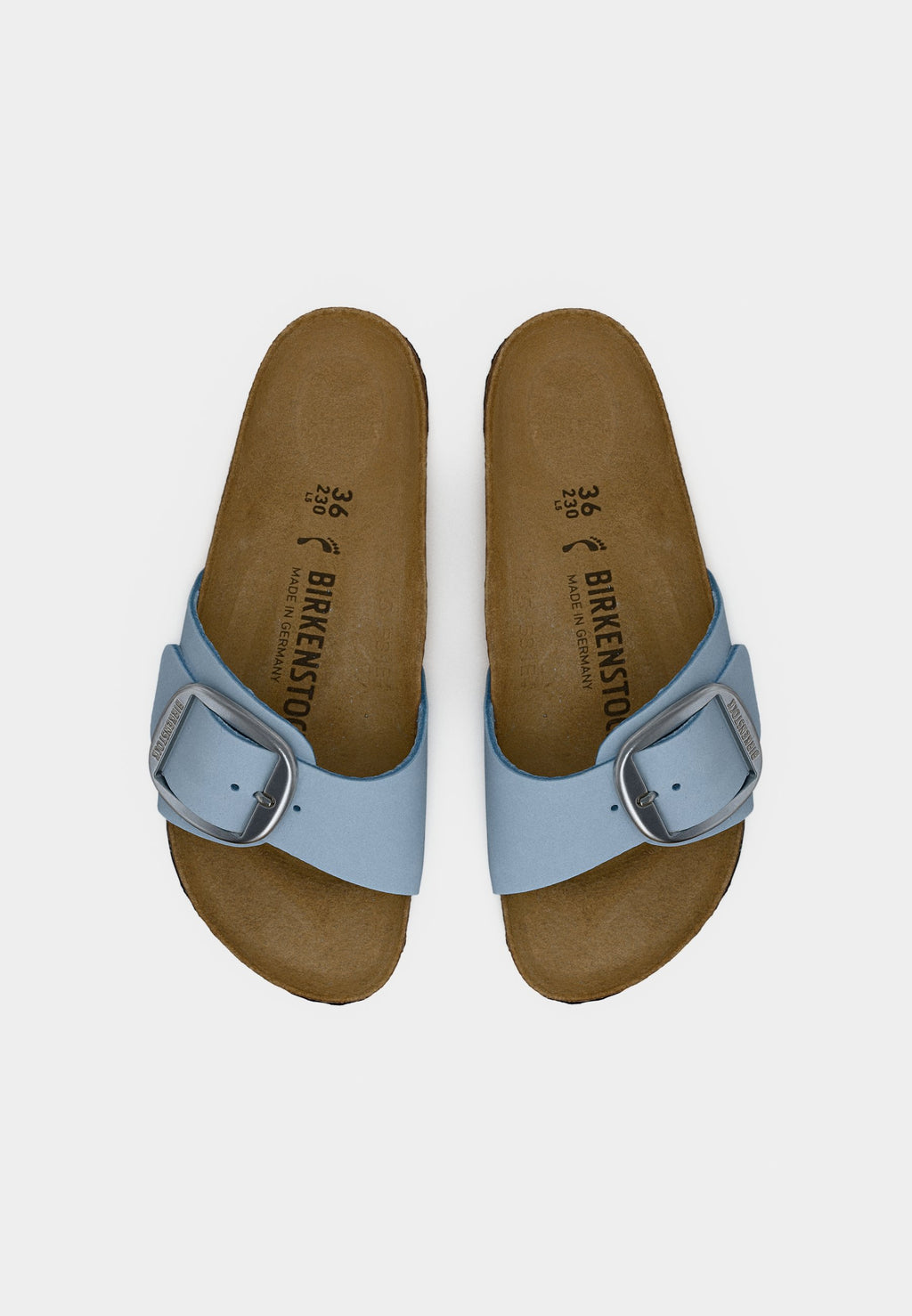 MADRID BIG BUCKLE LENB BABY BLUES NARROW - Mules - baby blue