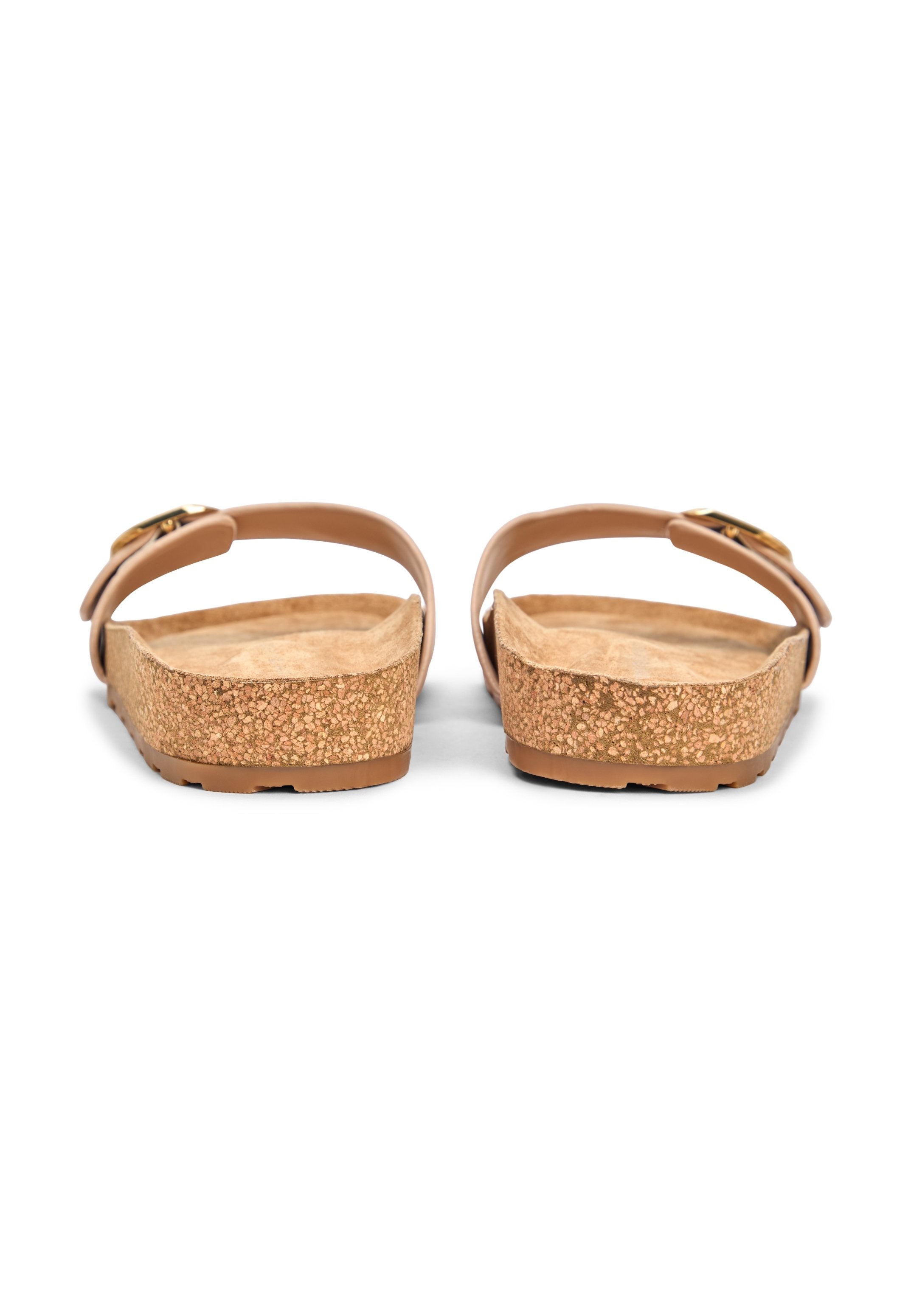 CORK FOOTBED SLIP-ON SANDALS - Pool slides - misty blush