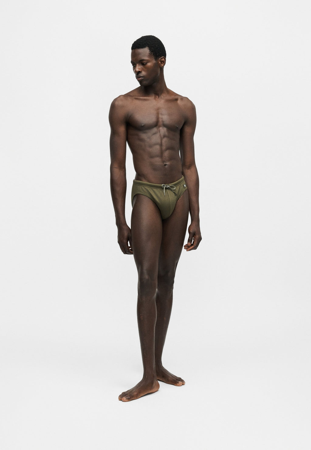 BRIEF - Swimming briefs - chevron olive