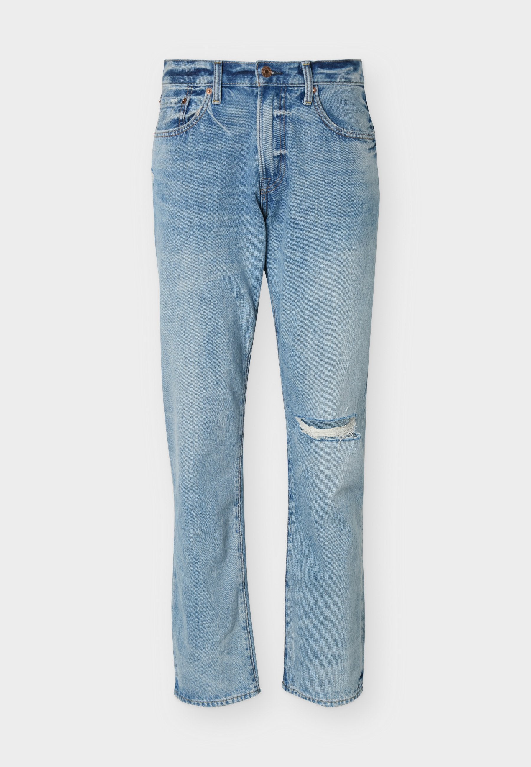 STRAIGHT WORN - Relaxed fit jeans - medium wash