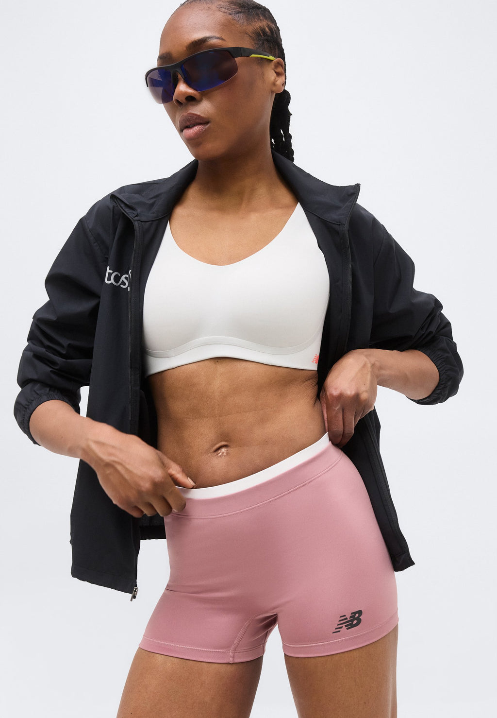 FAST DAYS HOT SHORT - Short running tights - rosewood