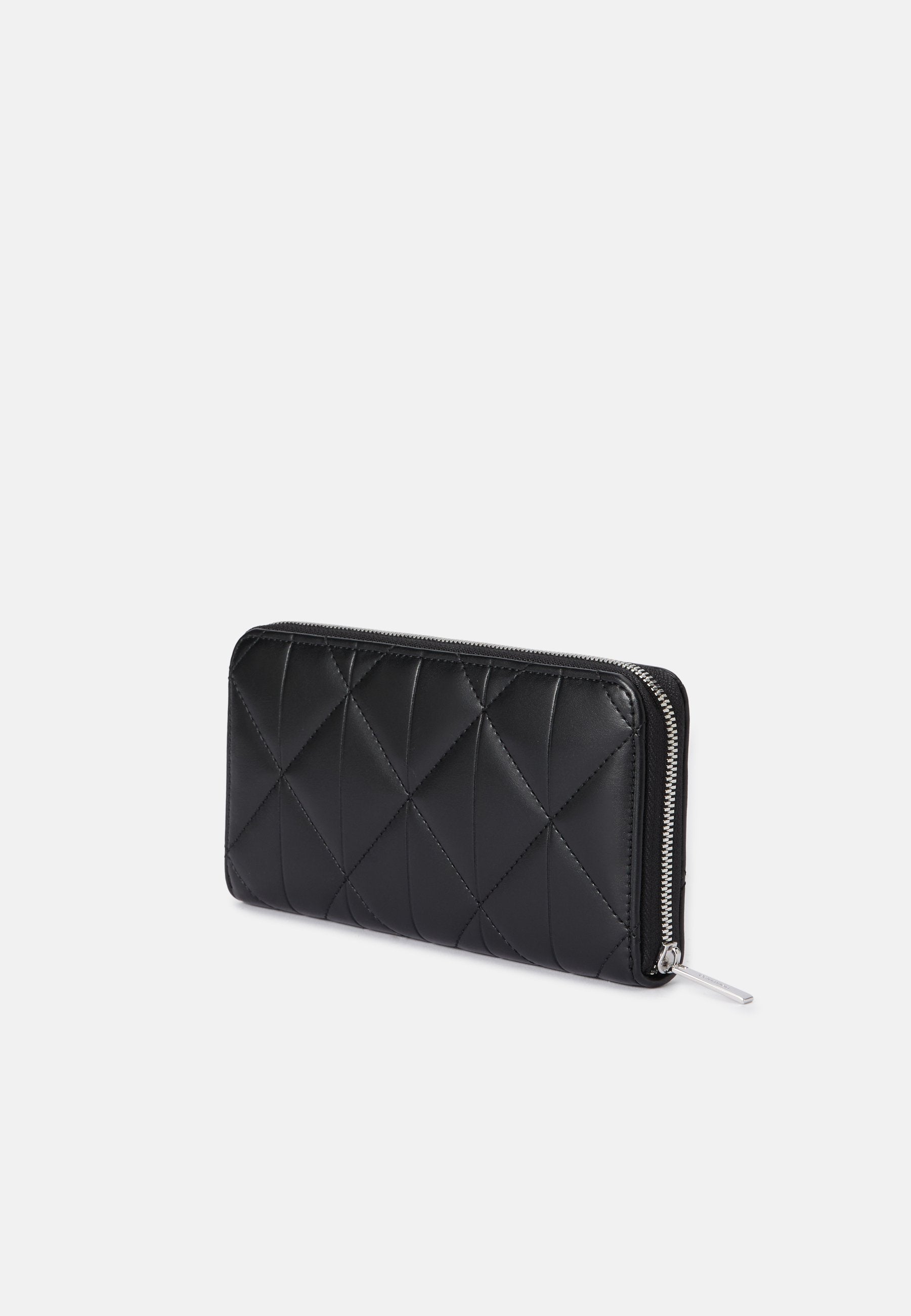 QUILTED LONG ZIP AROUND - Wallet - black