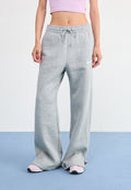 W NSW PHNX FLC HR PANT WIDE 2 - Tracksuit bottoms - grey heather