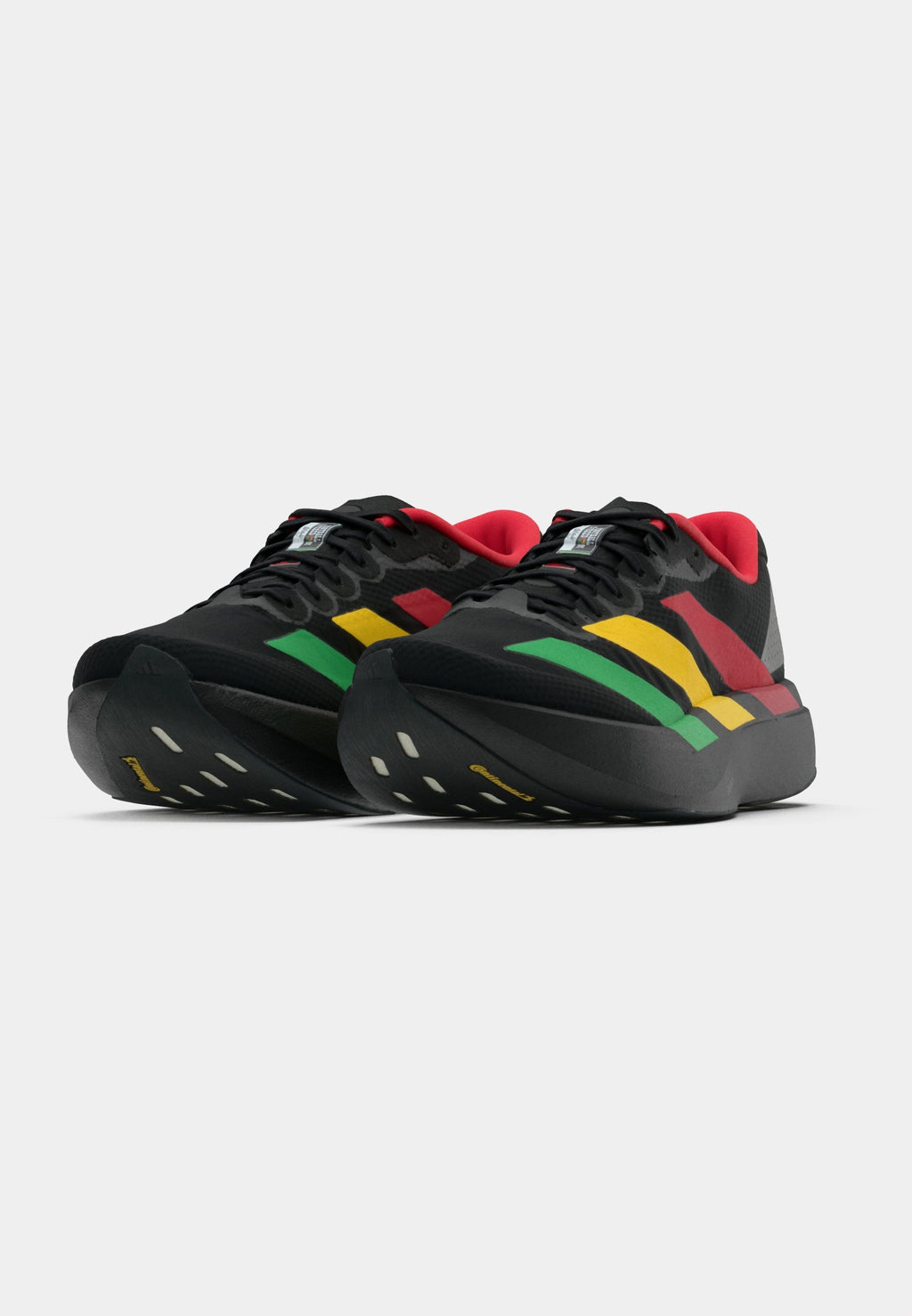 ADIZERO EVO SL - Trainers - core black/vivid green/bold gold-coloured