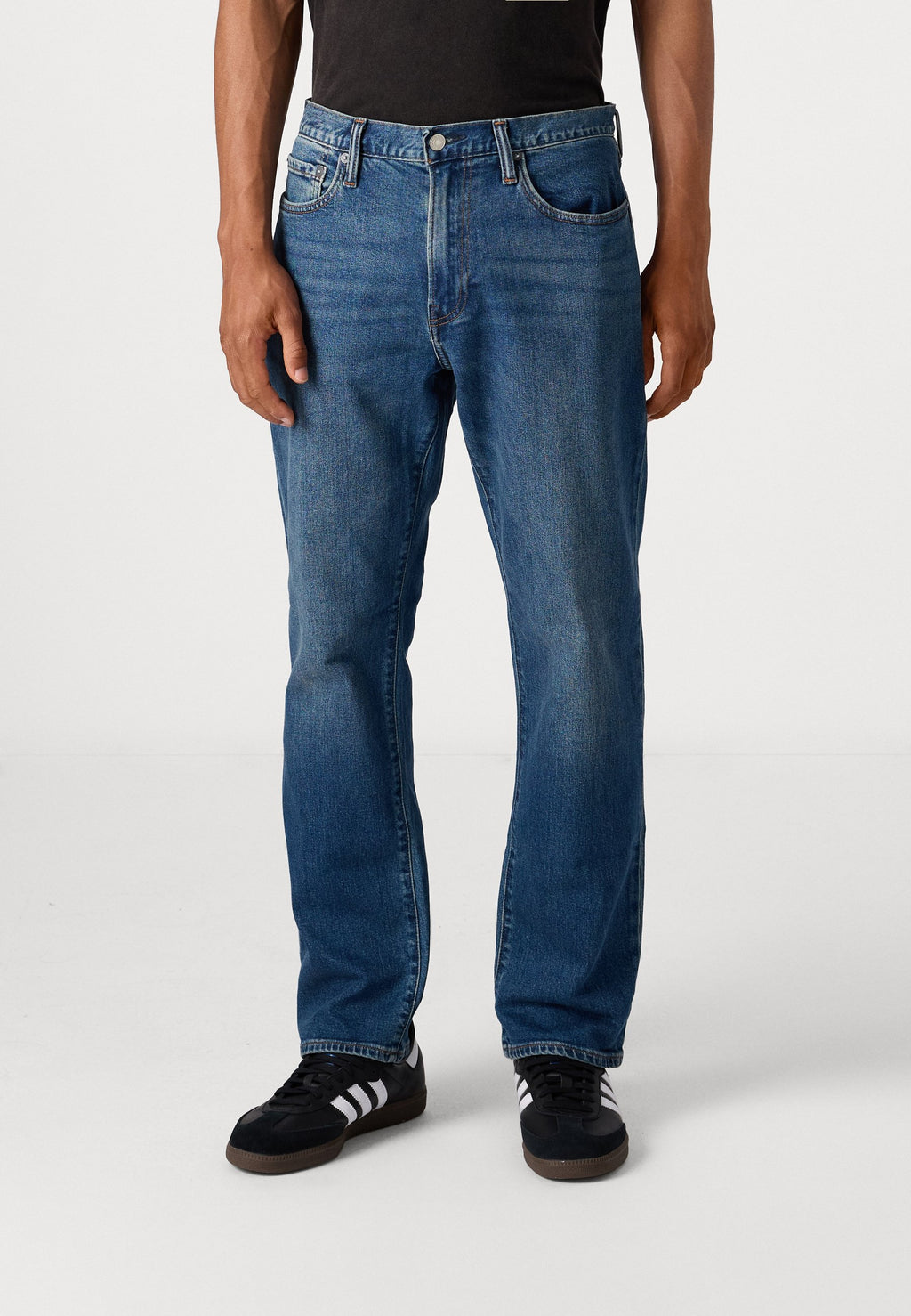STRAIGHT - Straight leg jeans - blue denim
