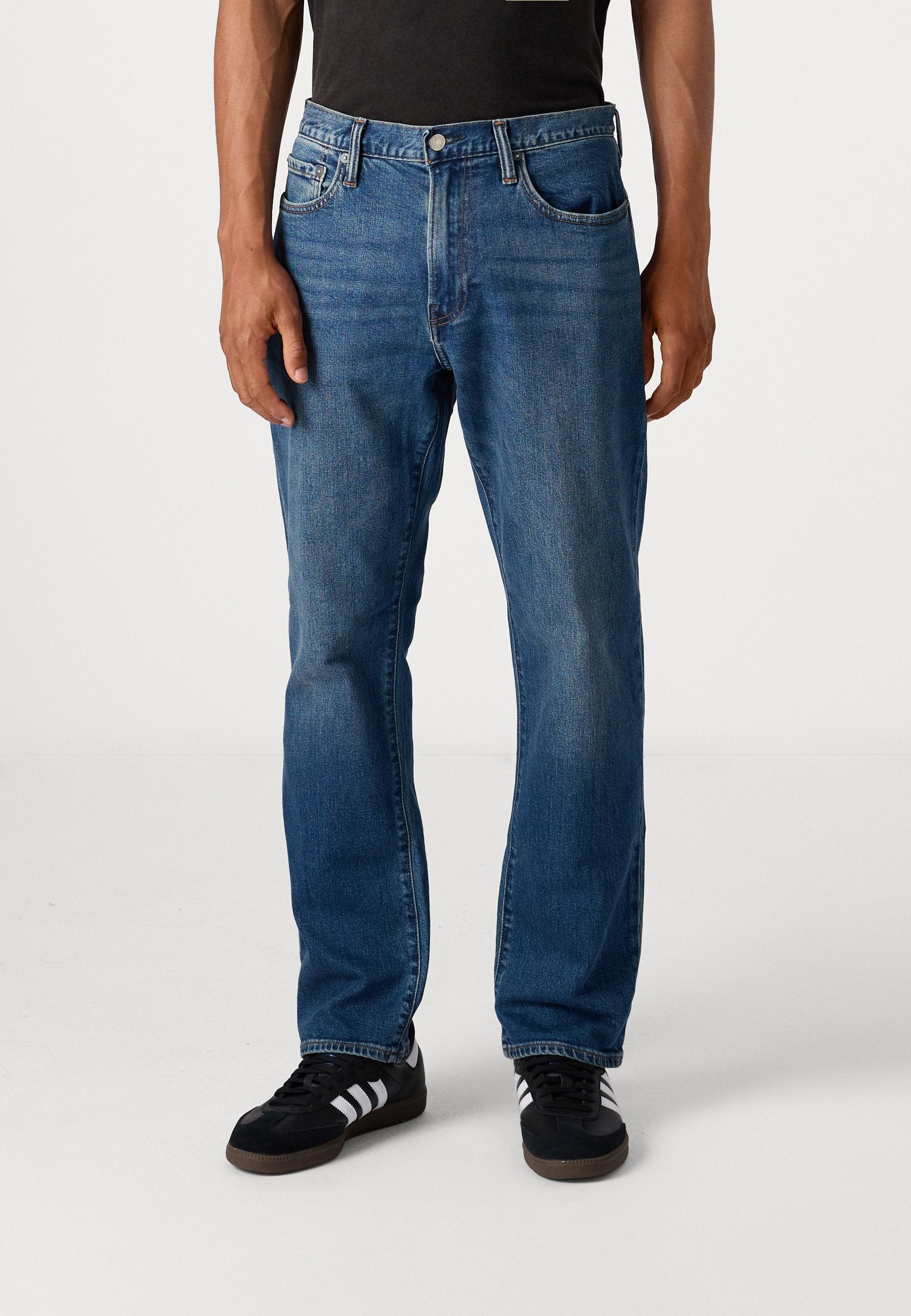 STRAIGHT - Straight leg jeans - blue denim