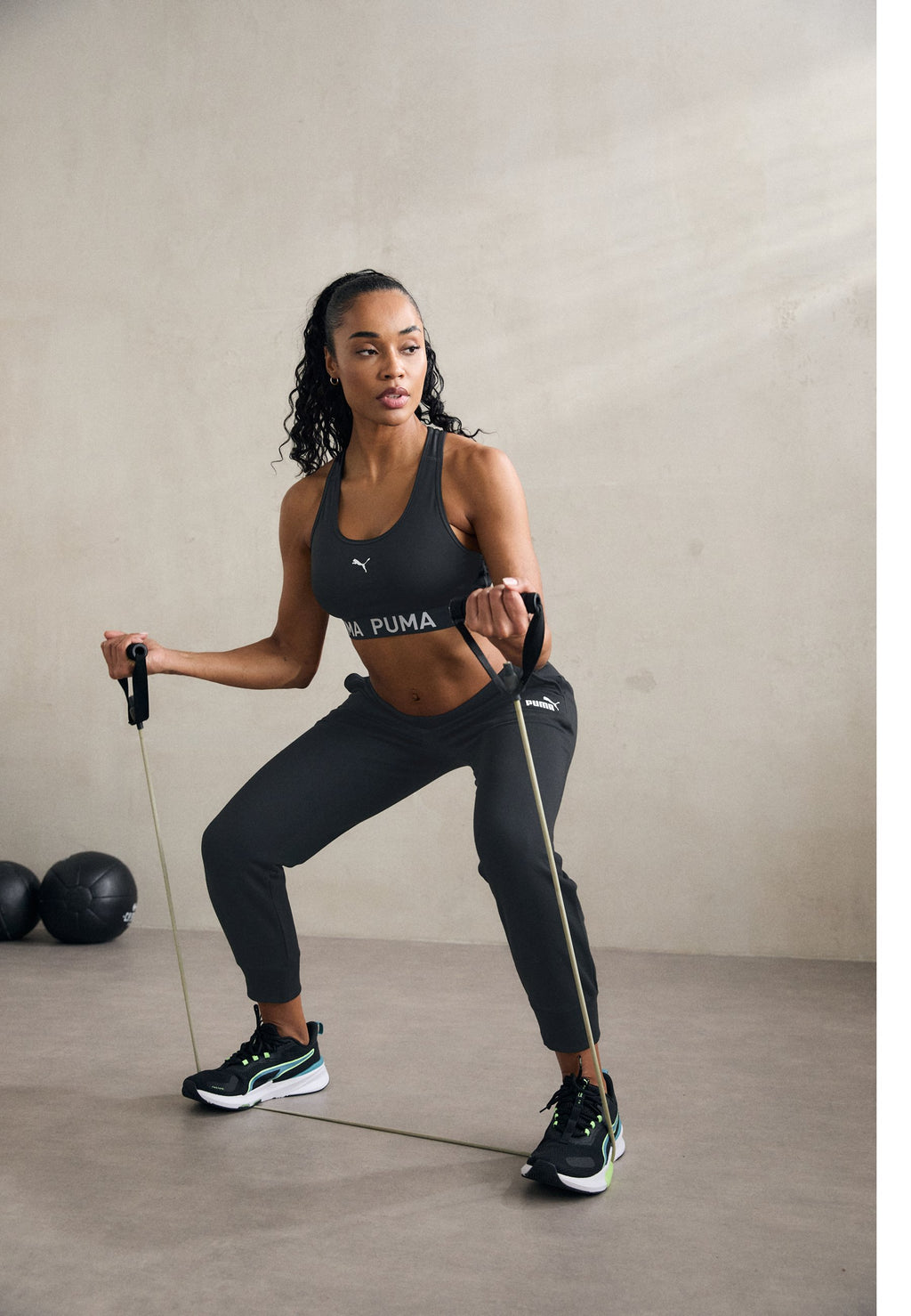 4KEEPS BRA - Medium support sports bra - black