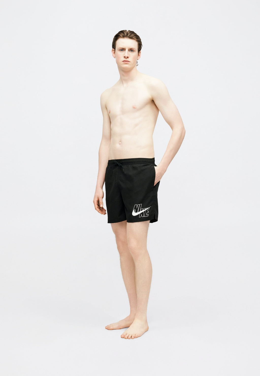 BREAKER LOGO VOLLEY - Swimming shorts - black