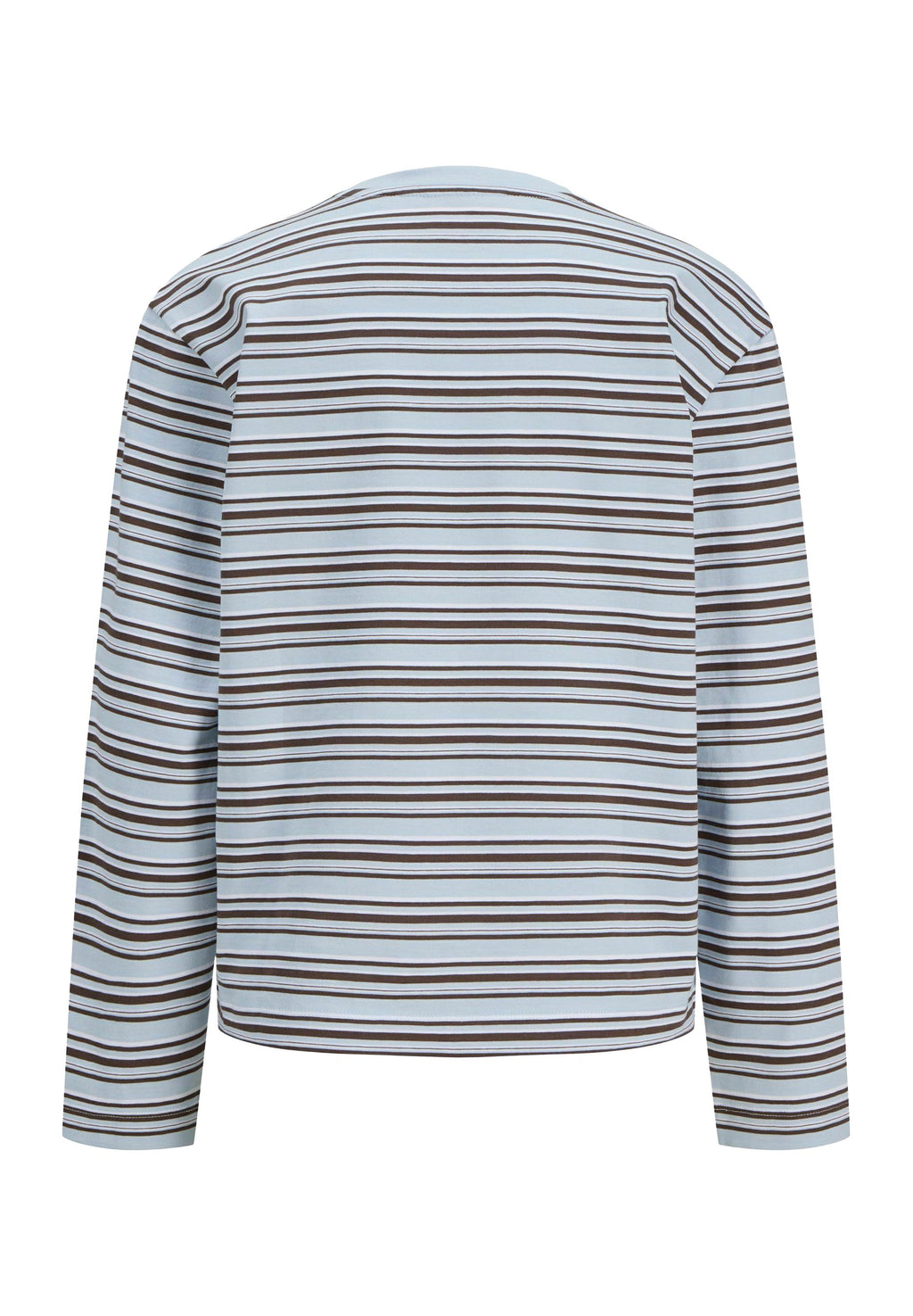 JXSOPHIA BOXY LS STRIPE TEE JRS SN - بلوزة بأكمام طويلة - سماء