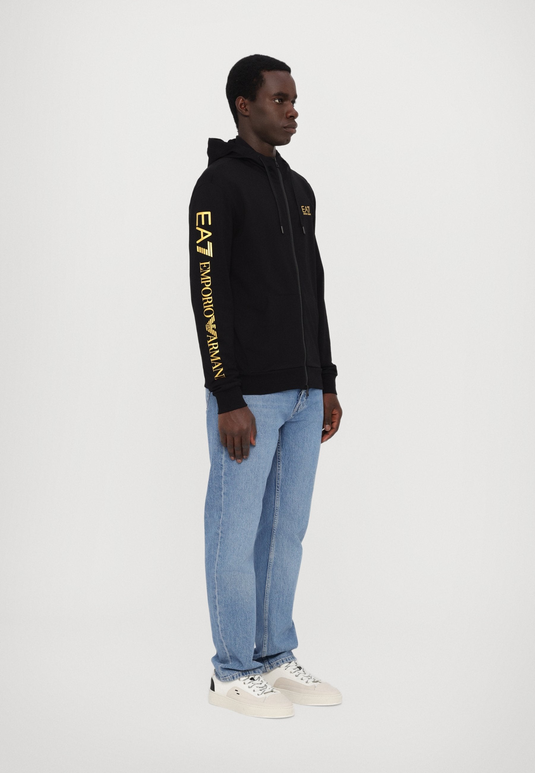 UNISEX - Hoodie - black/gold