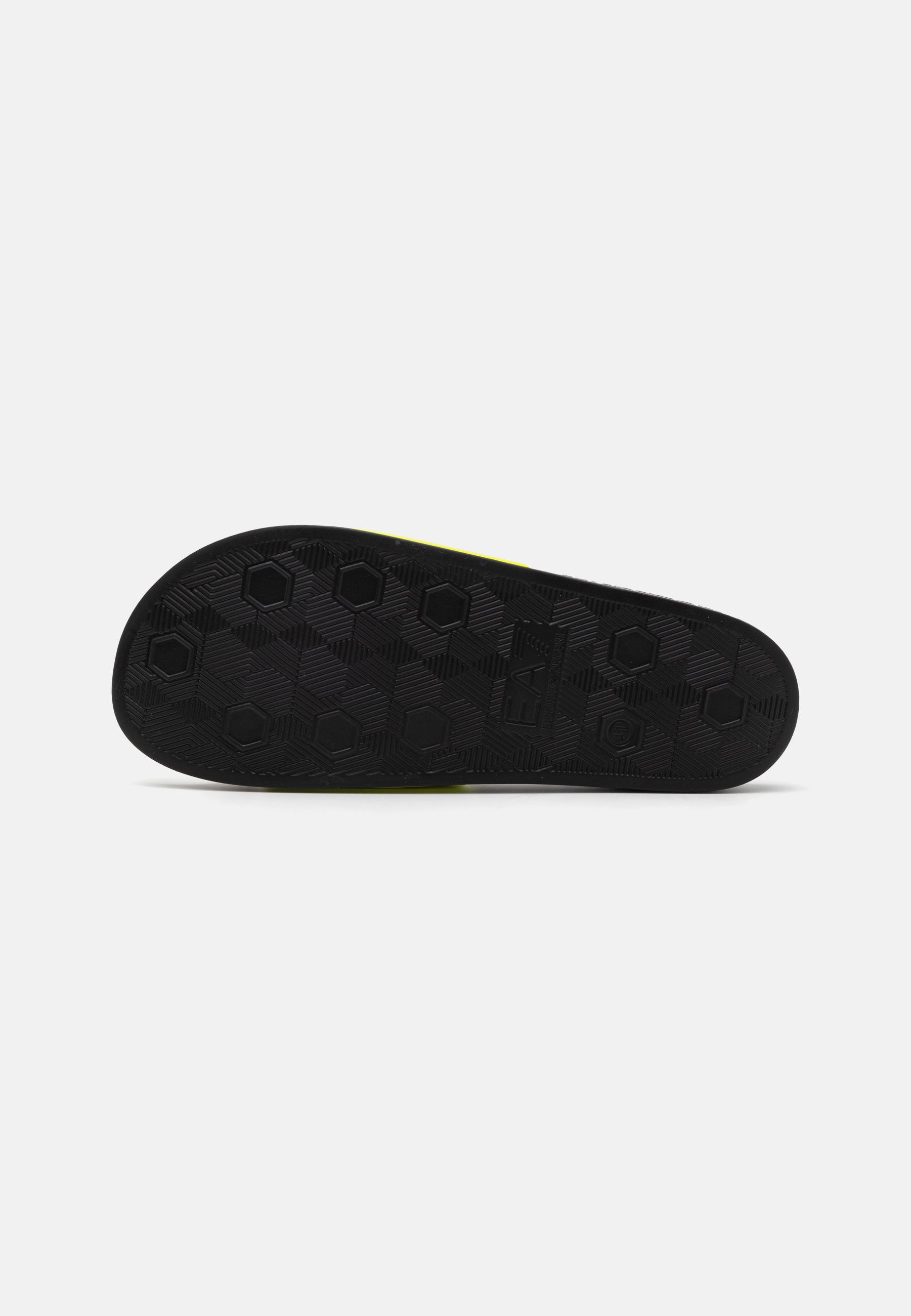 UNISEX - Pool slides - yellow fluo/black