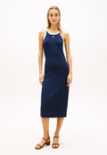 CONTRAST TRIM SLIM MIDI BODYCON DRESS - Jersey dress - dark night navy