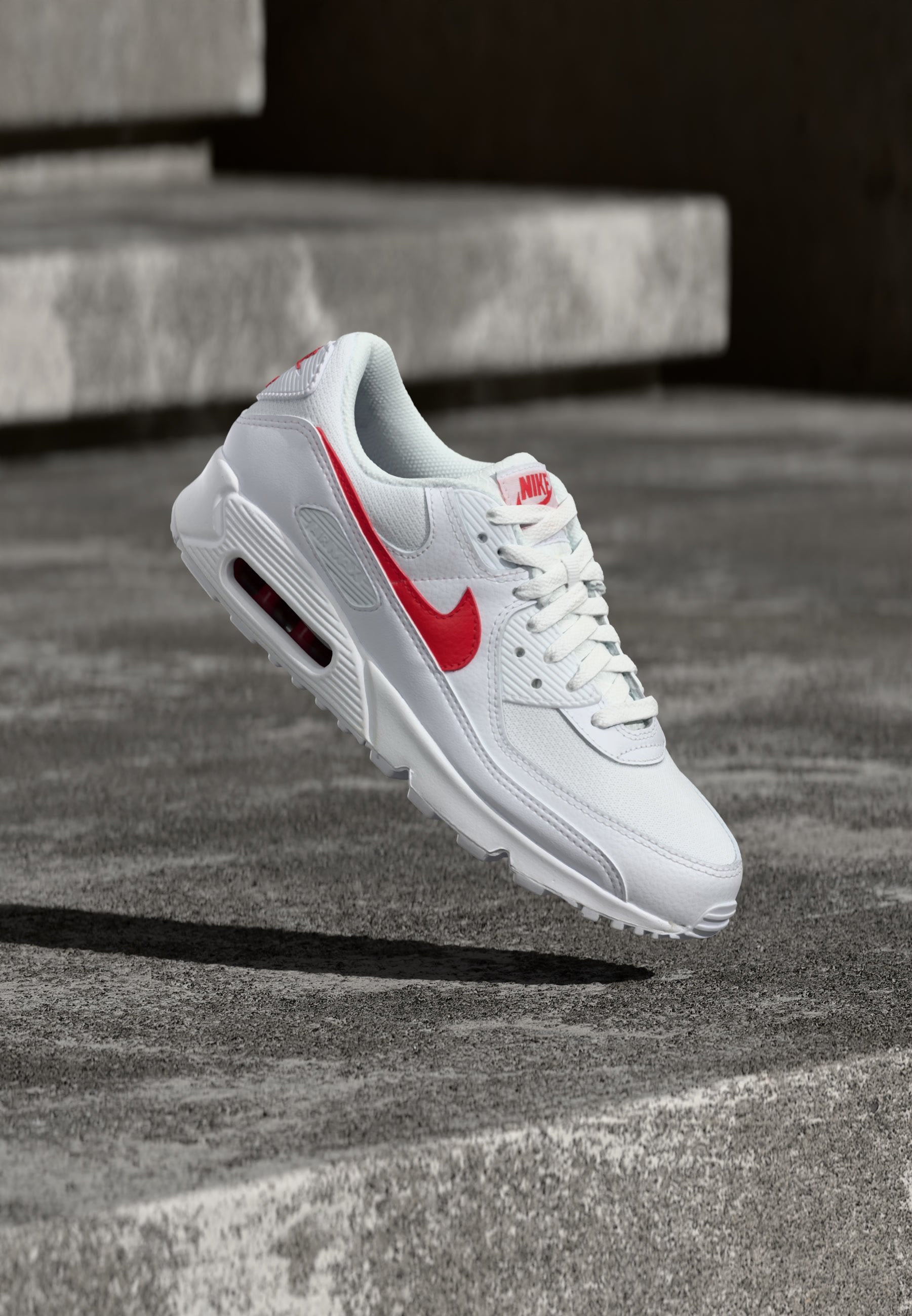 AIR MAX 90 - Trainers - white/university red