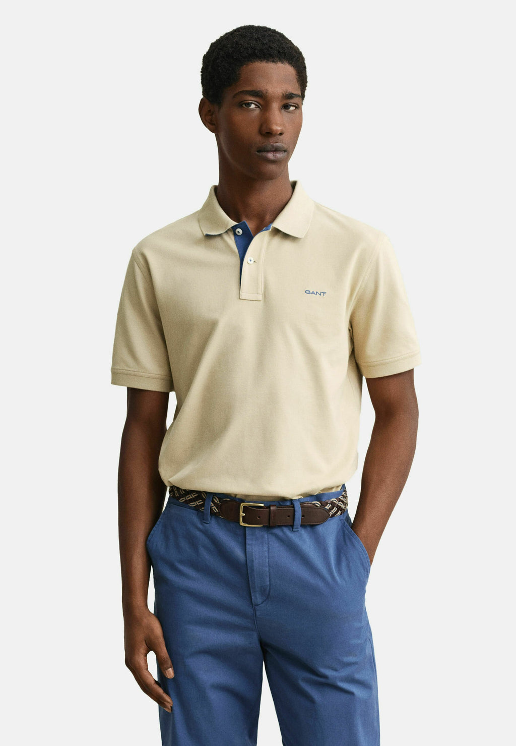 CONTRAST - Polo shirt - oat beige