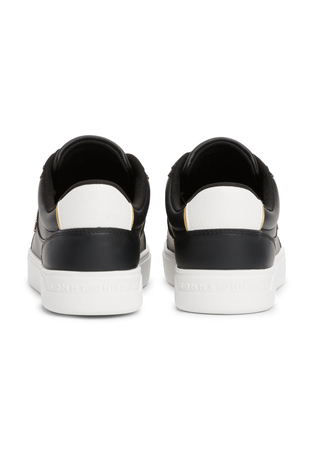 BASKETS EN CUIR TH MONOGRAM - Baskets - noir