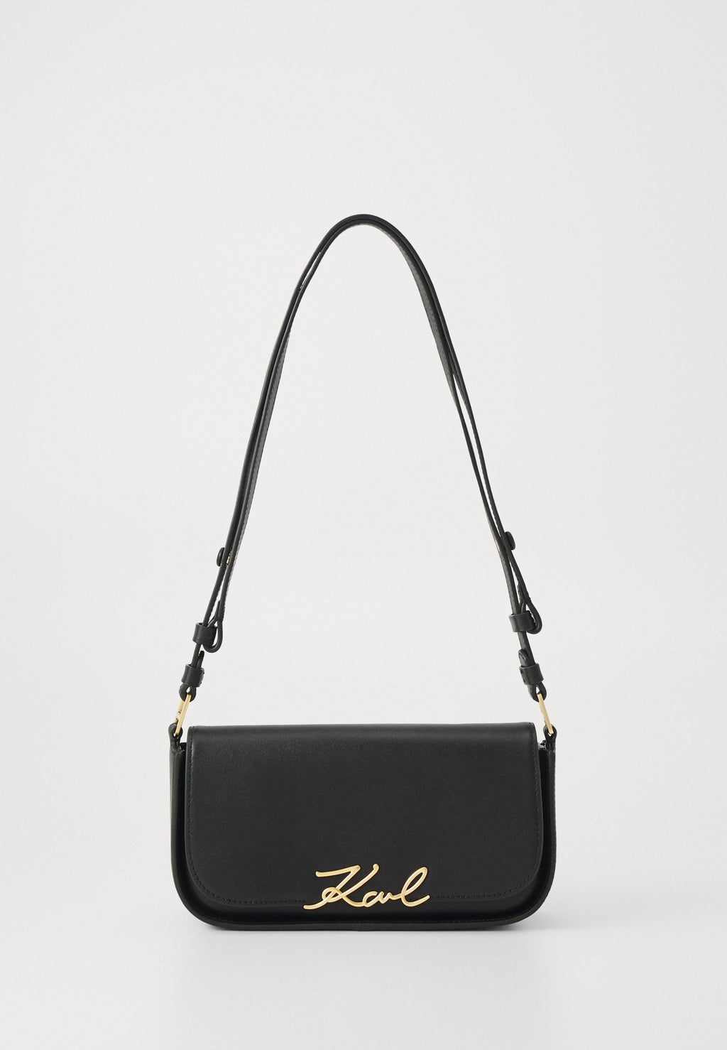 SIGNATURE CROSSBODY - Handbag - black/vibration gold