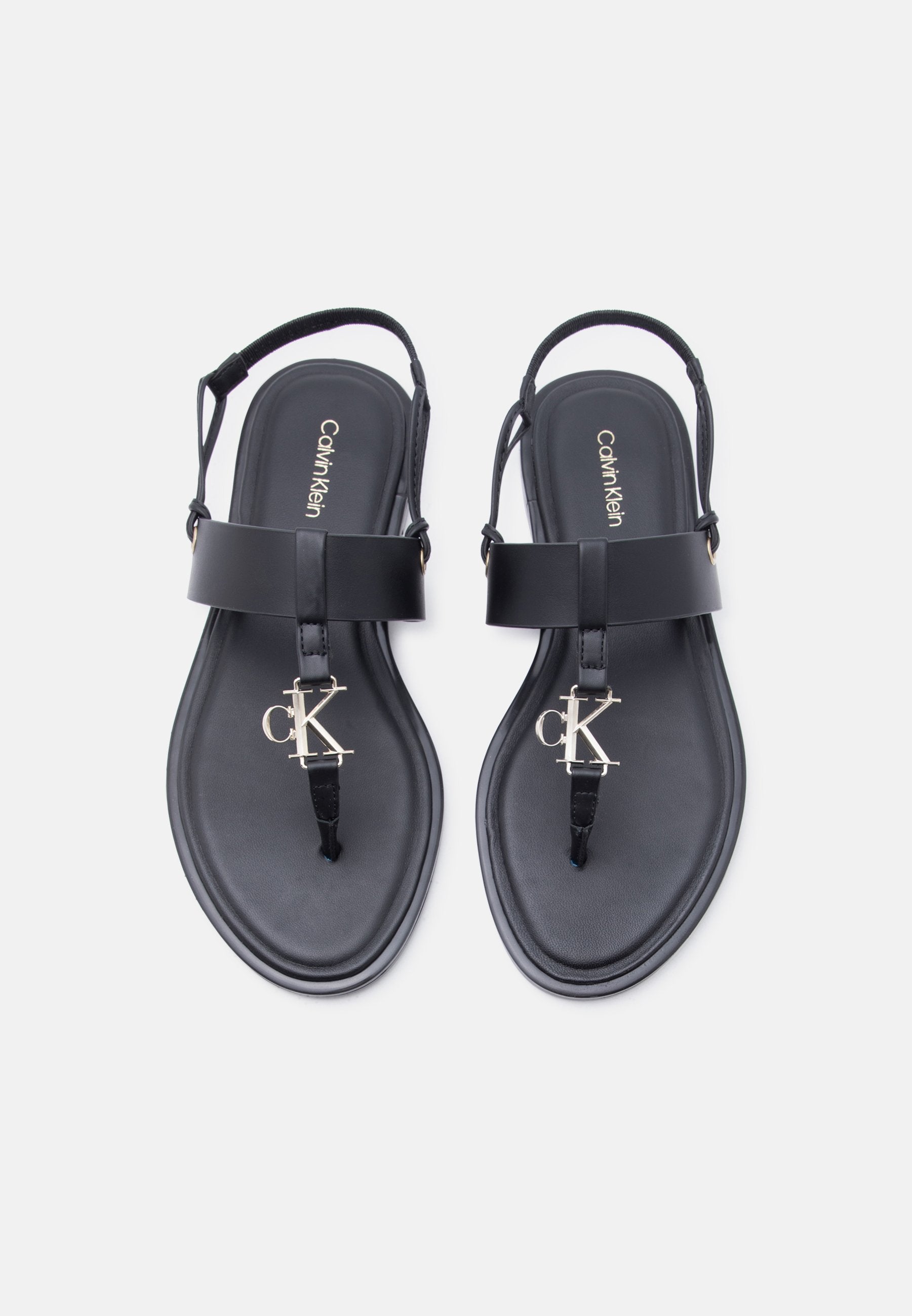 T-bar sandals - triple black