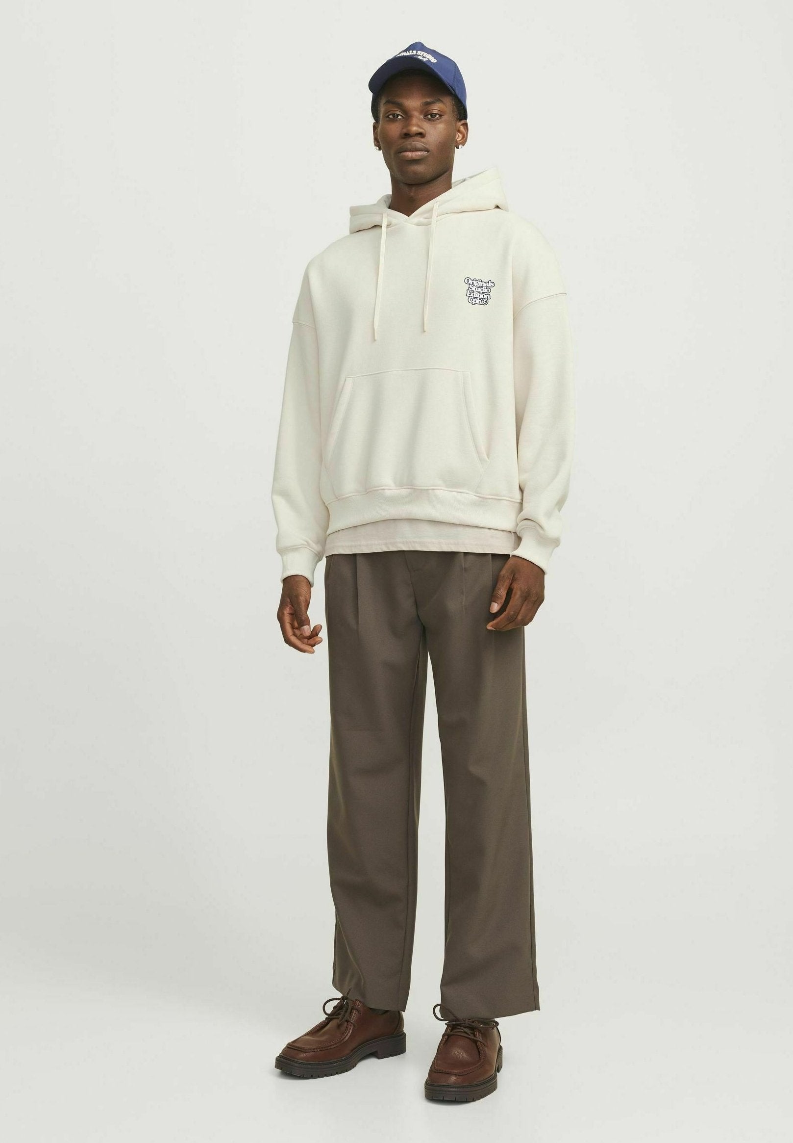 Printed - Hoodie - antique white