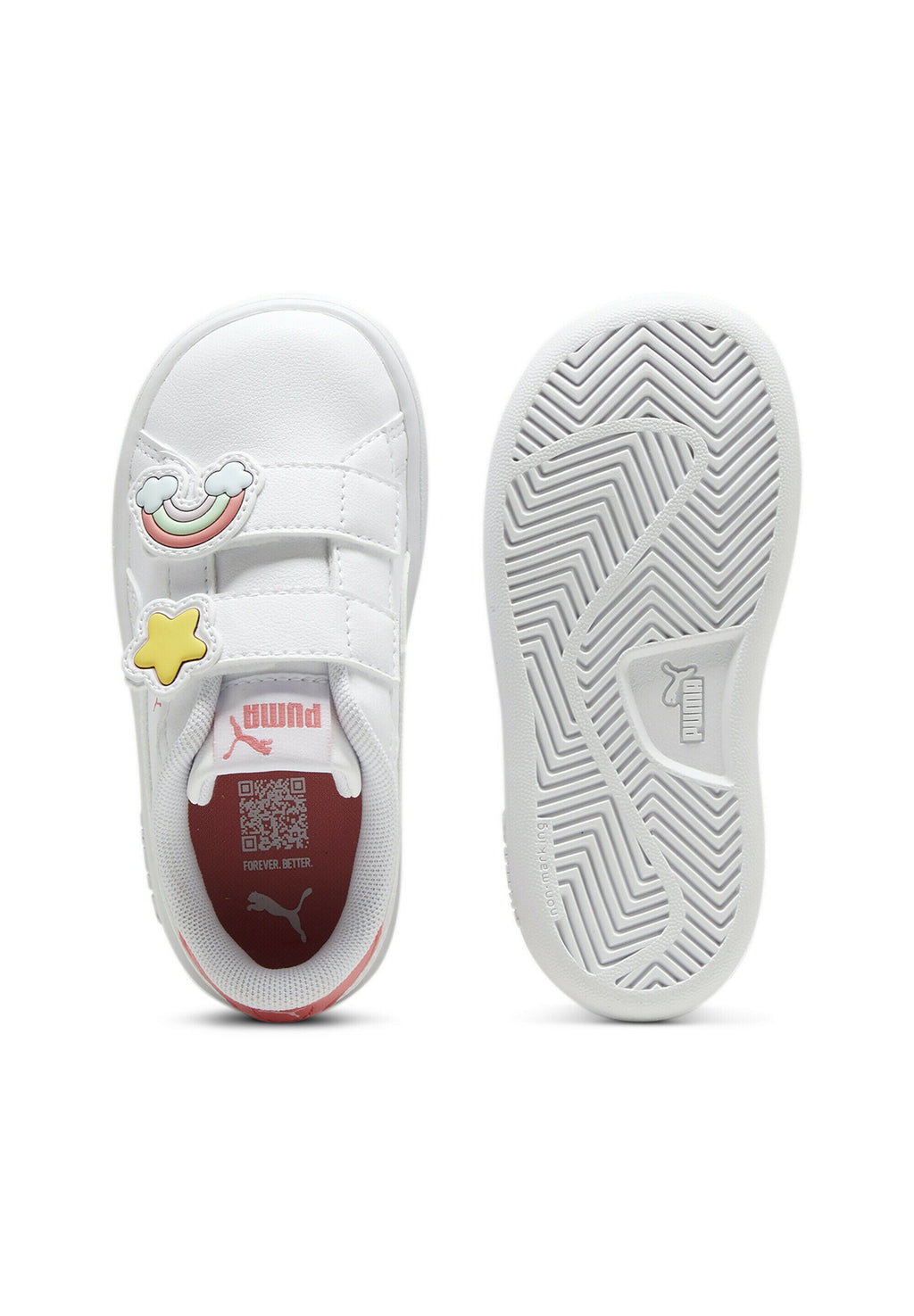 SMASH - Baby shoes - white-passionfruit