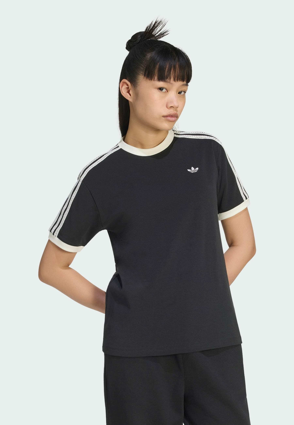 SUMMER GLOW ADVANCED THREE STRIPES - Print T-shirt - black