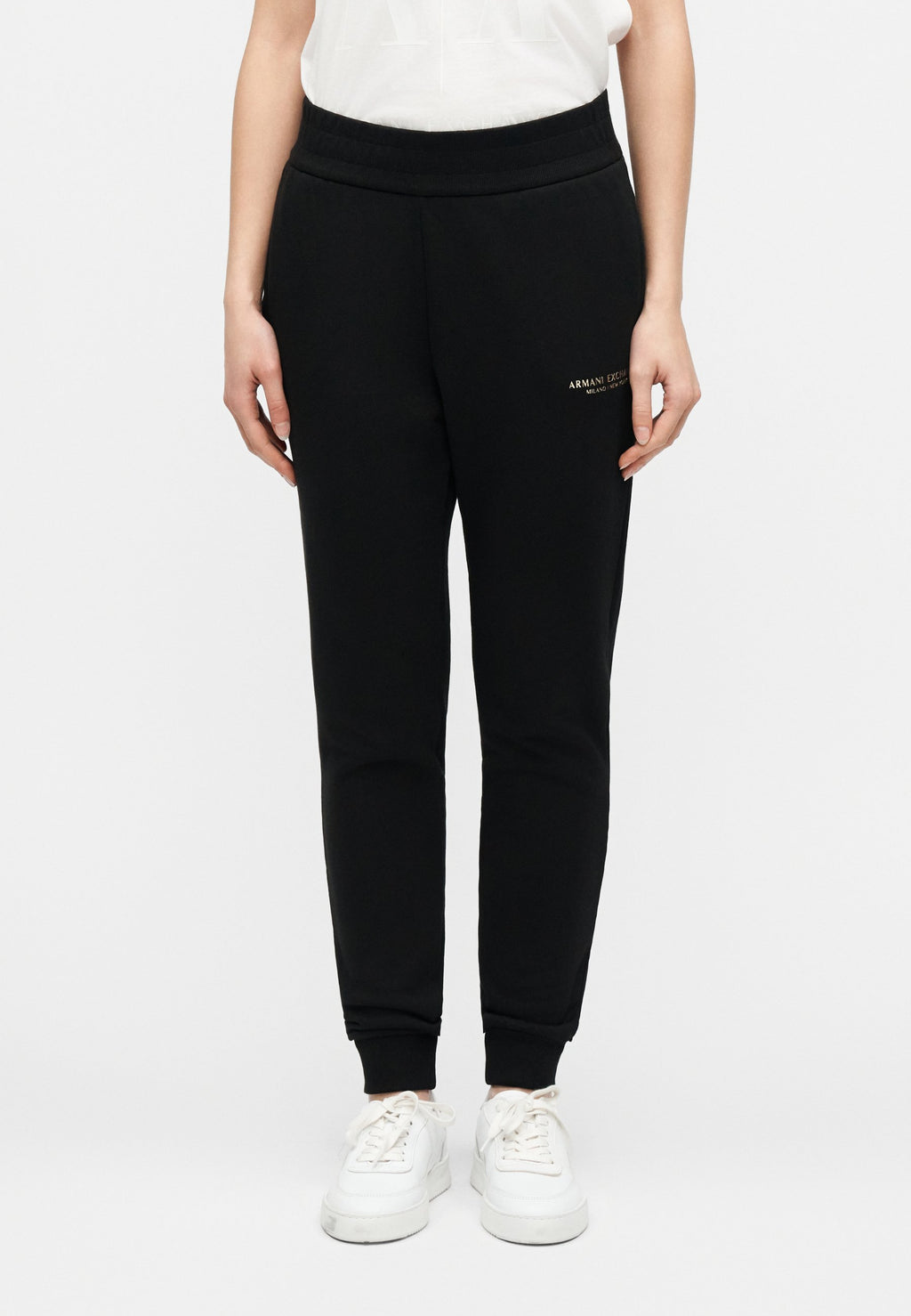 TROUSER - Tracksuit bottoms - black/gold-coloured