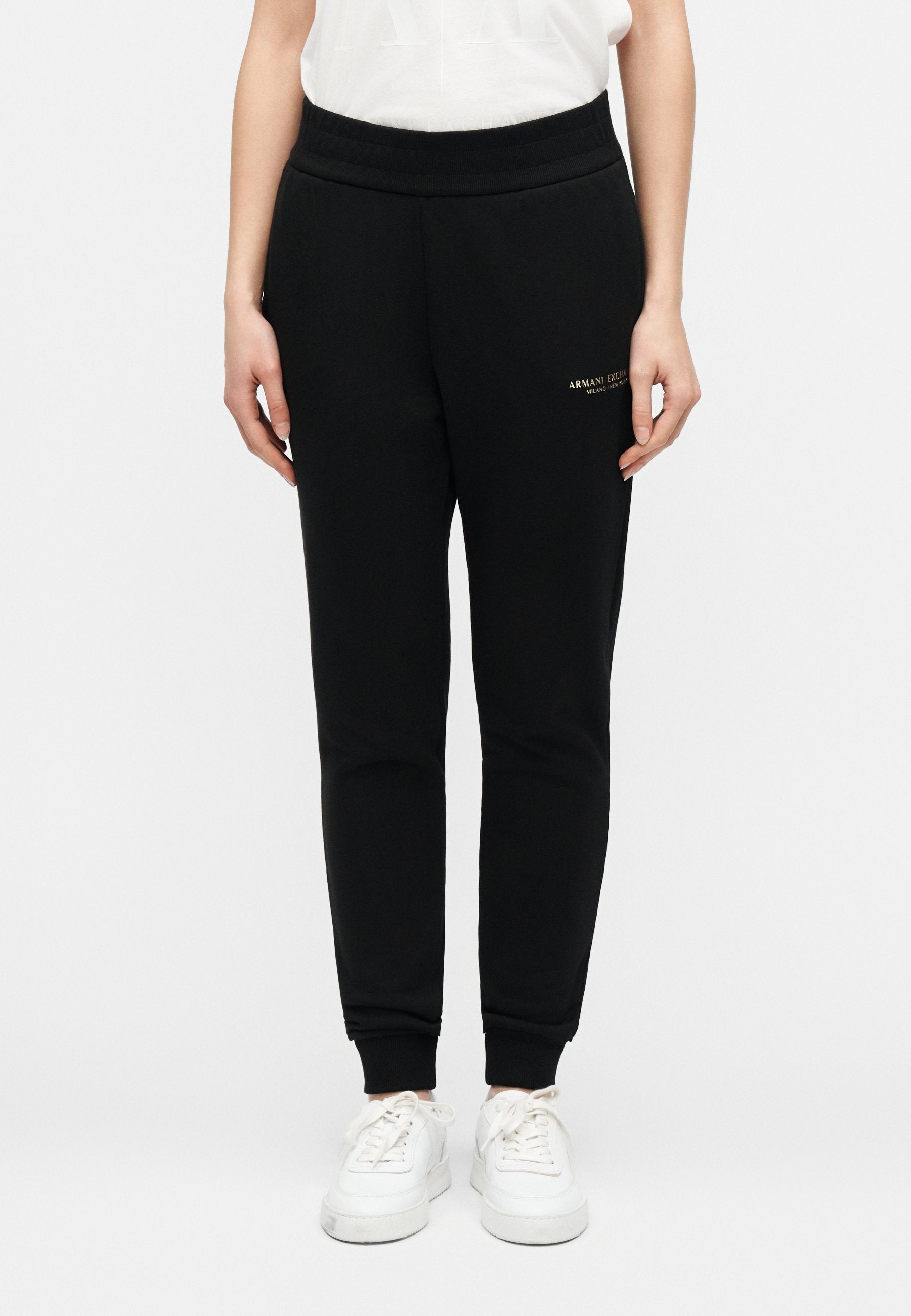 TROUSER - Tracksuit bottoms - black/gold-coloured
