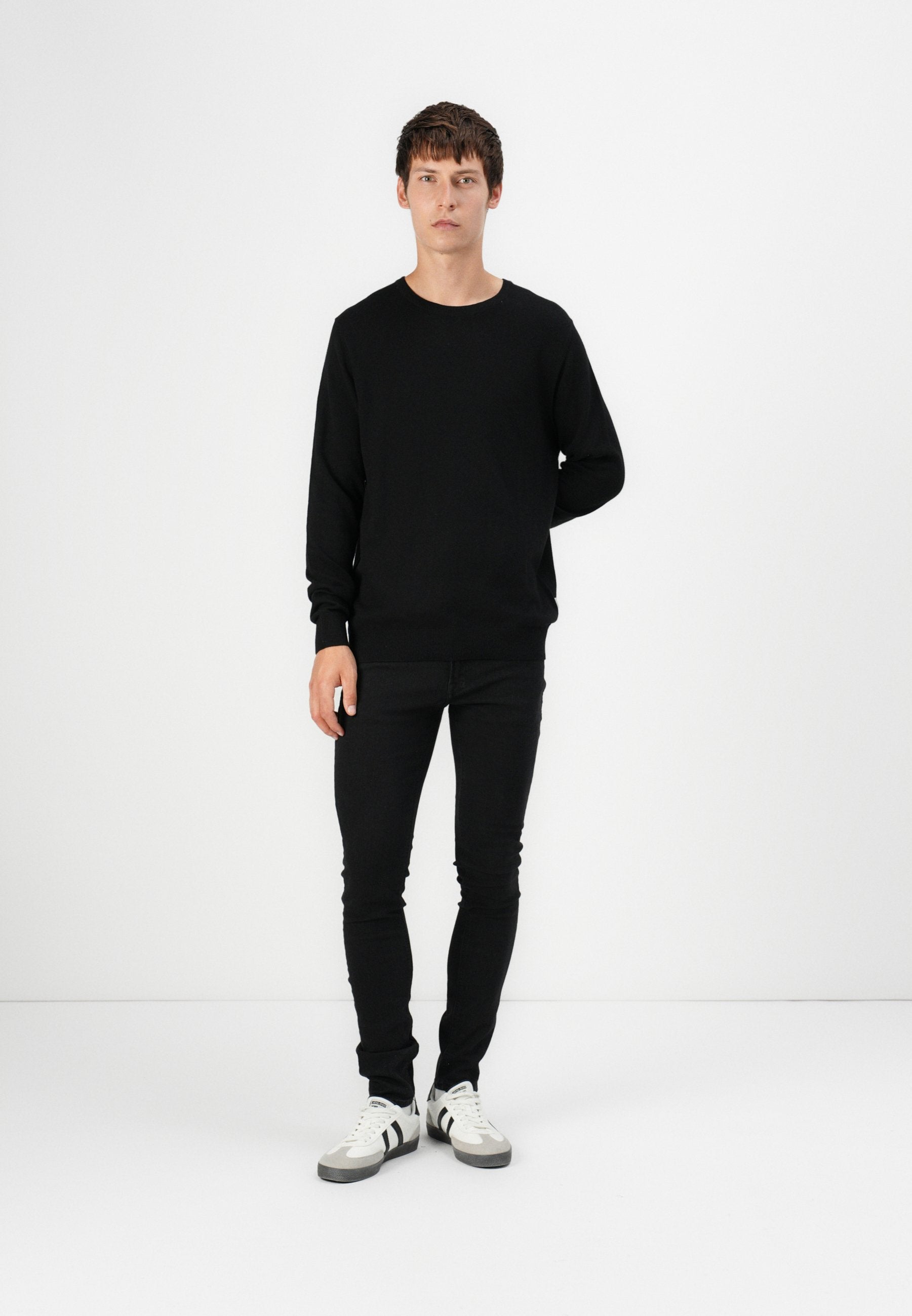 JJILIAM JJORIGINAL LOW RISE - Jeans Skinny Fit - black denim