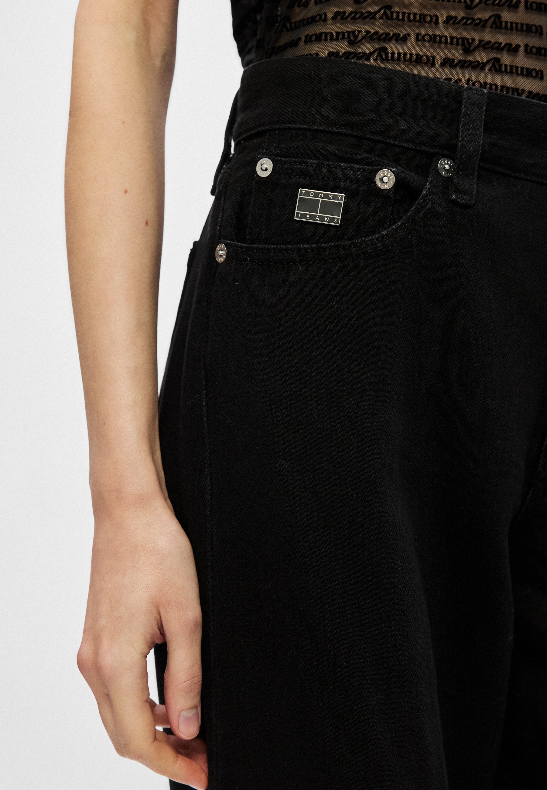 MID RISE LOOSE - Loose Jeans - denim black