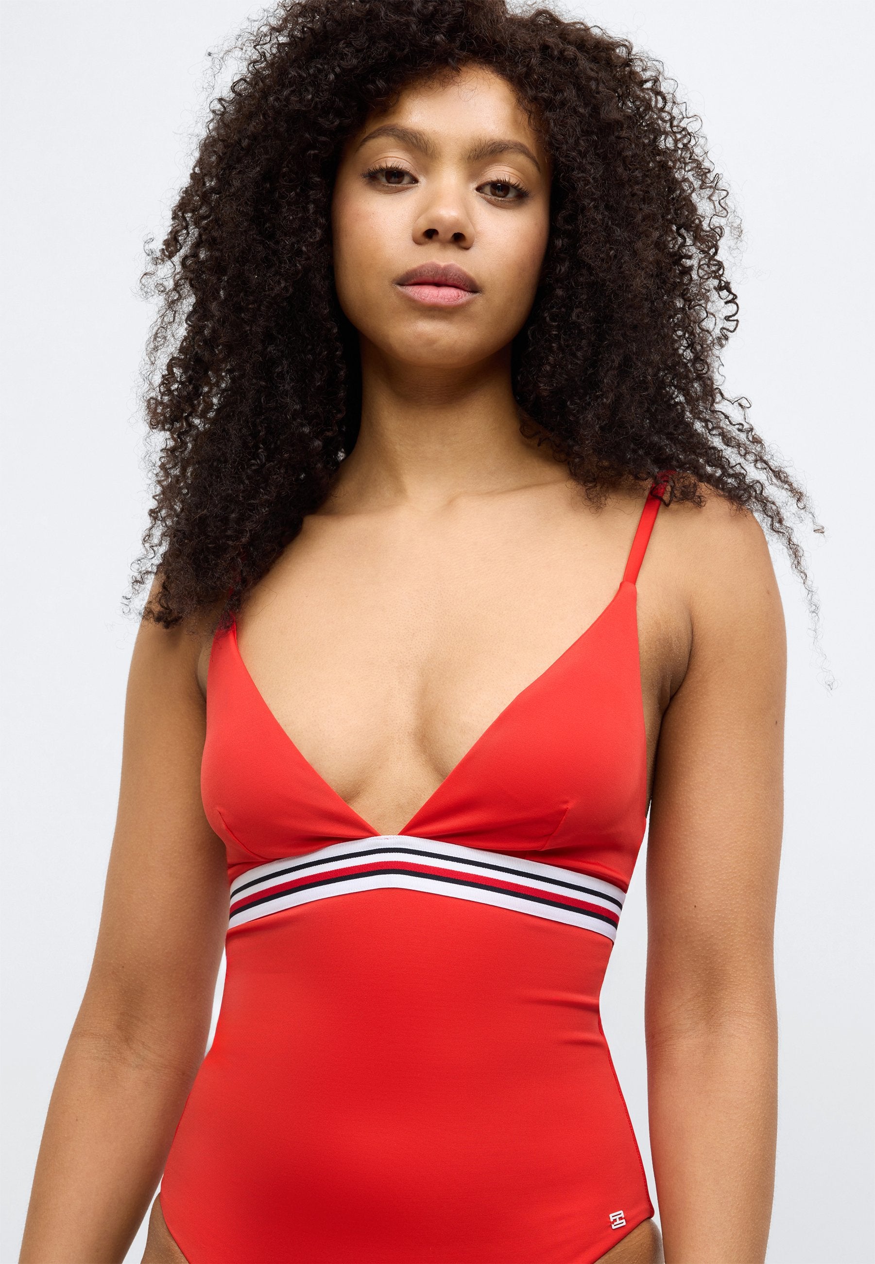 GLOBAL STRIPE PLUNGE TRIANGLE  - Swimsuit - fireworks