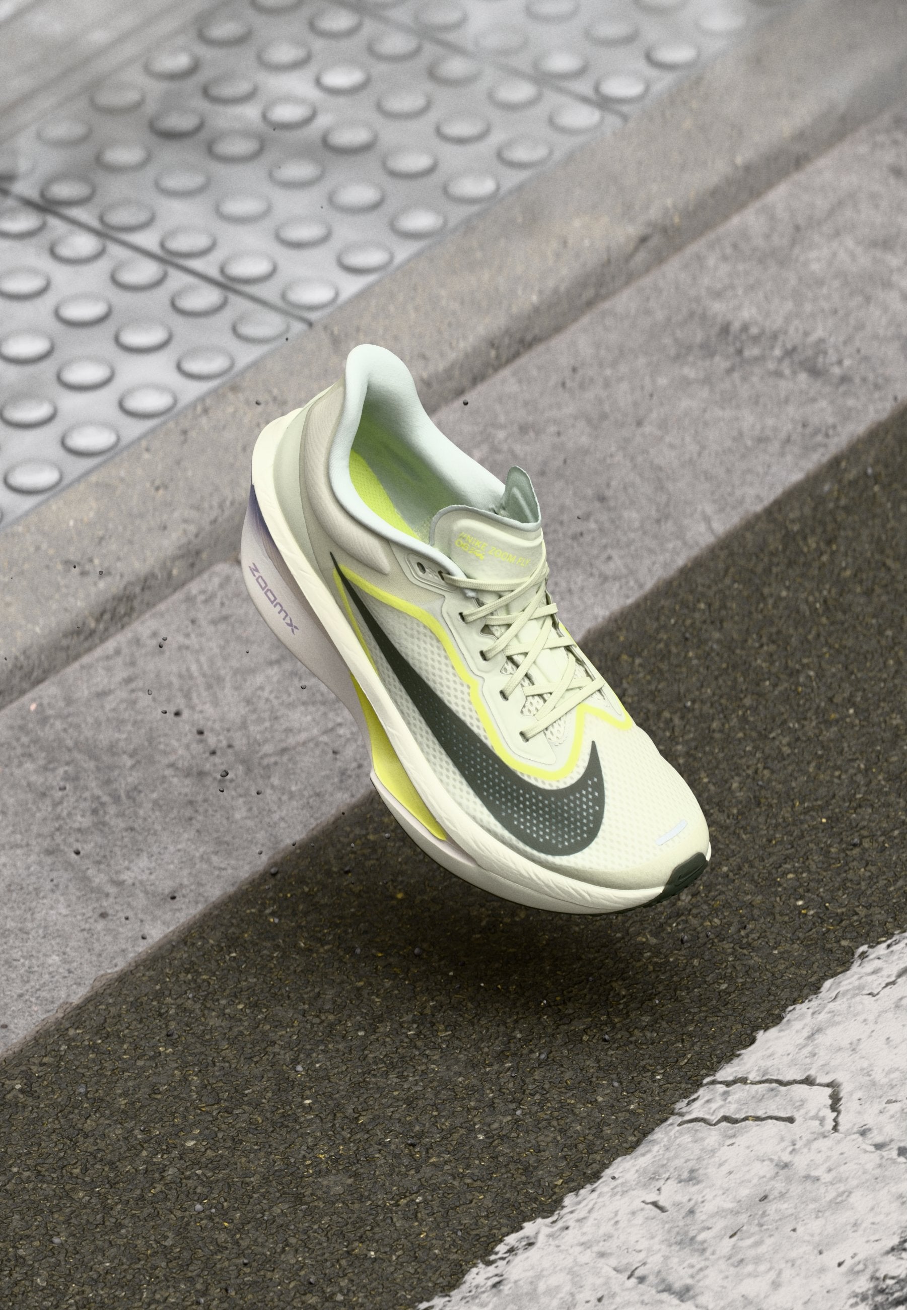 ZOOM FLY  - Road running shoes - sea glass/sequoia/ultralime/phantom/football grey/iron purple