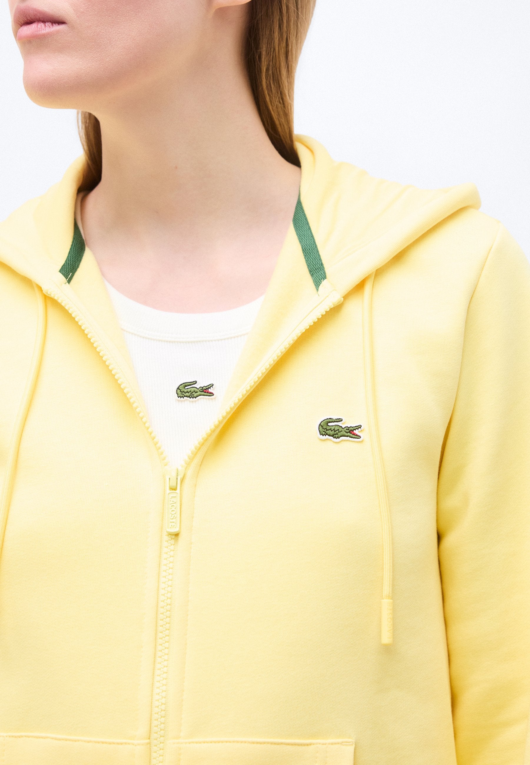 Zip-up sweatshirt - yellow