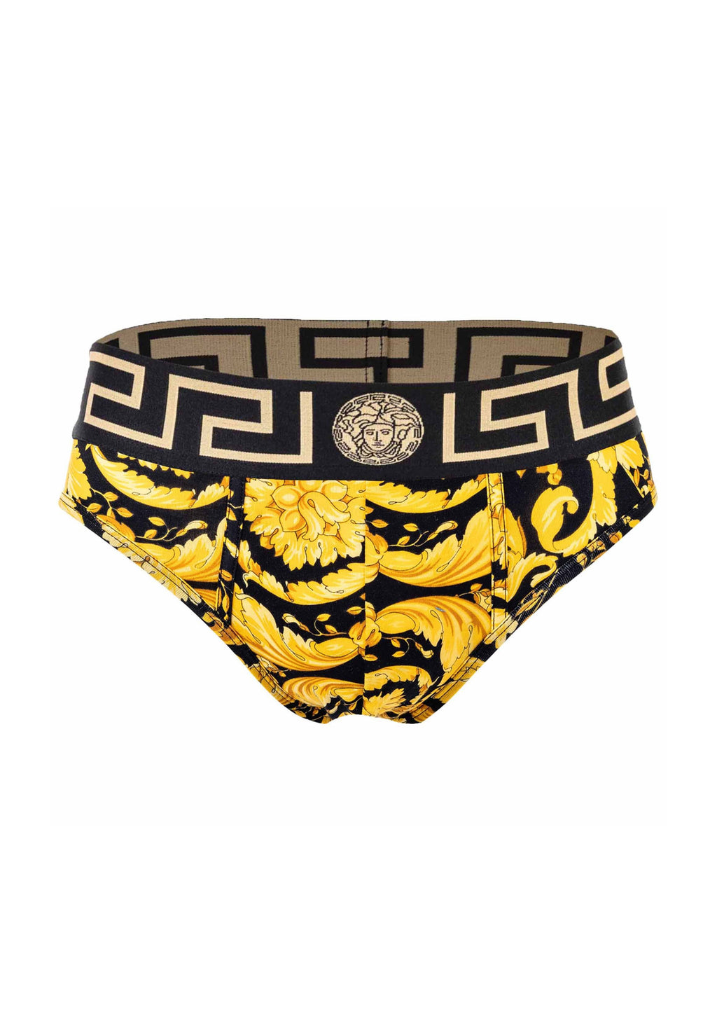 STRETCH BAROCCO SS92 ALL OVER - NEW LOGO - Briefs - black print