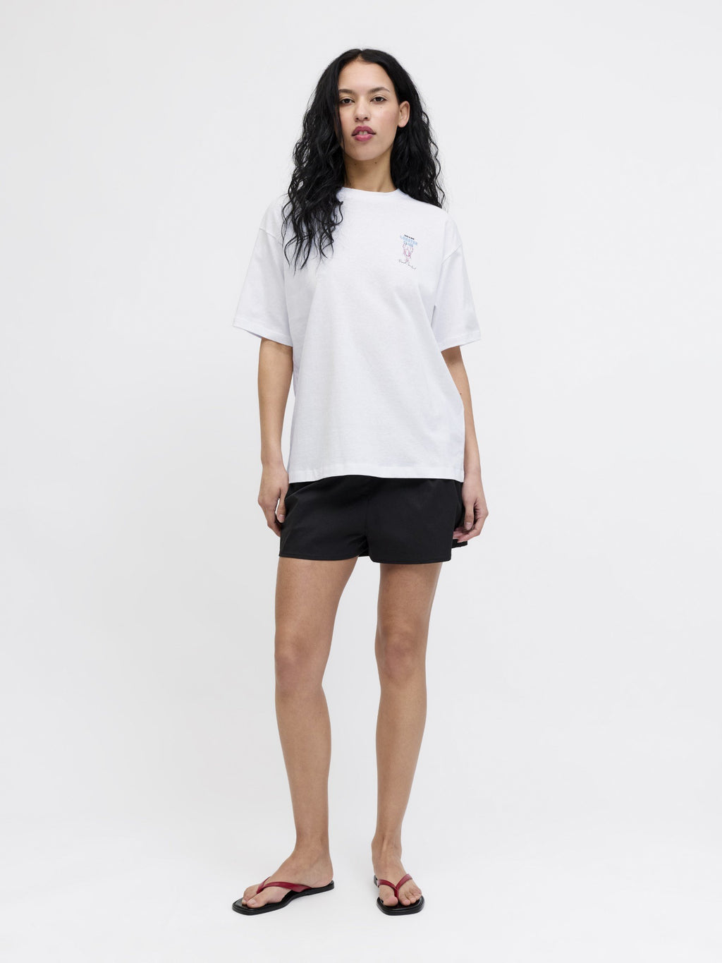 JXMILLOW LOOSE SS TEE JRS SP326 - Print T-shirt - bright white