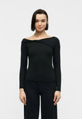 Long sleeved top - black
