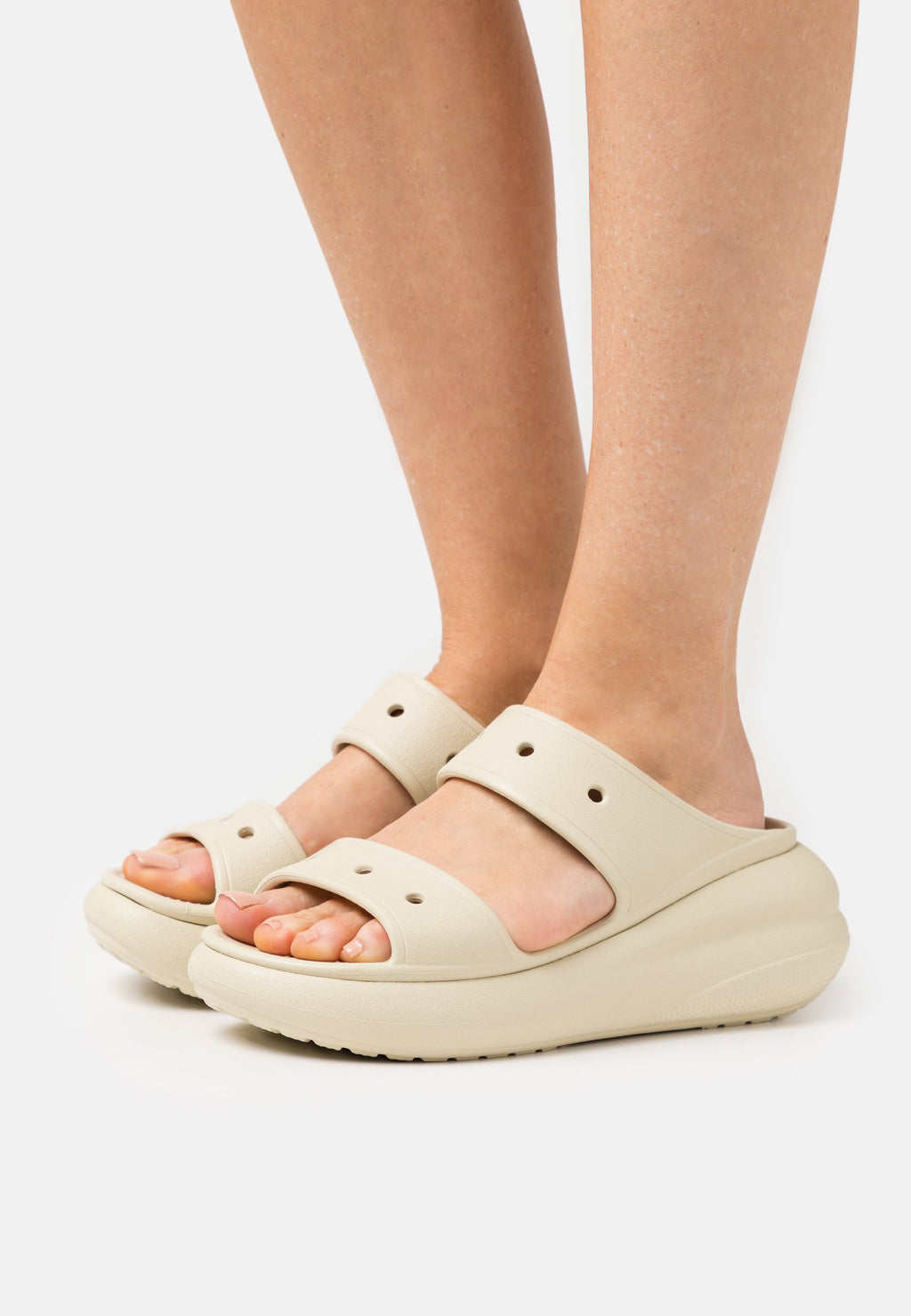 CRUSH UNISEX - Heeled mules - bone